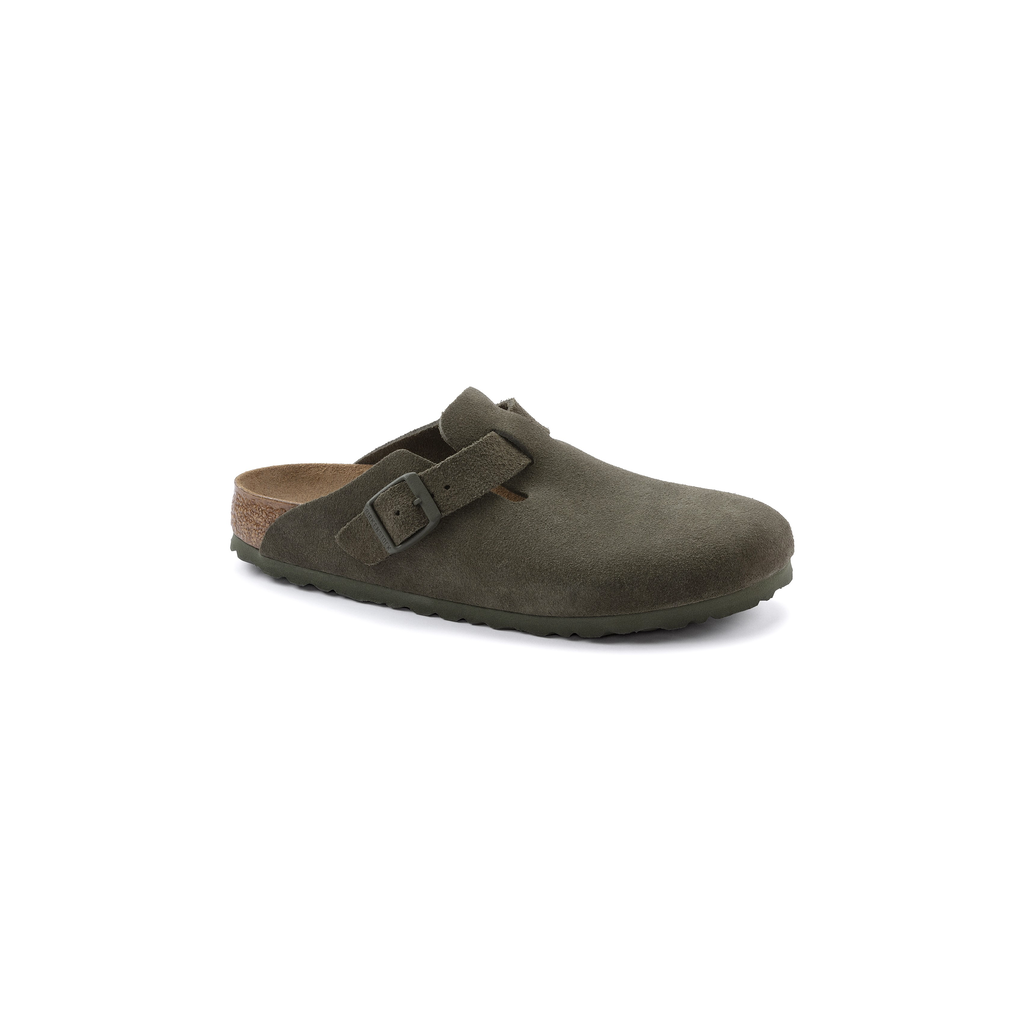 Boston Thyme Suede Leather Clogs