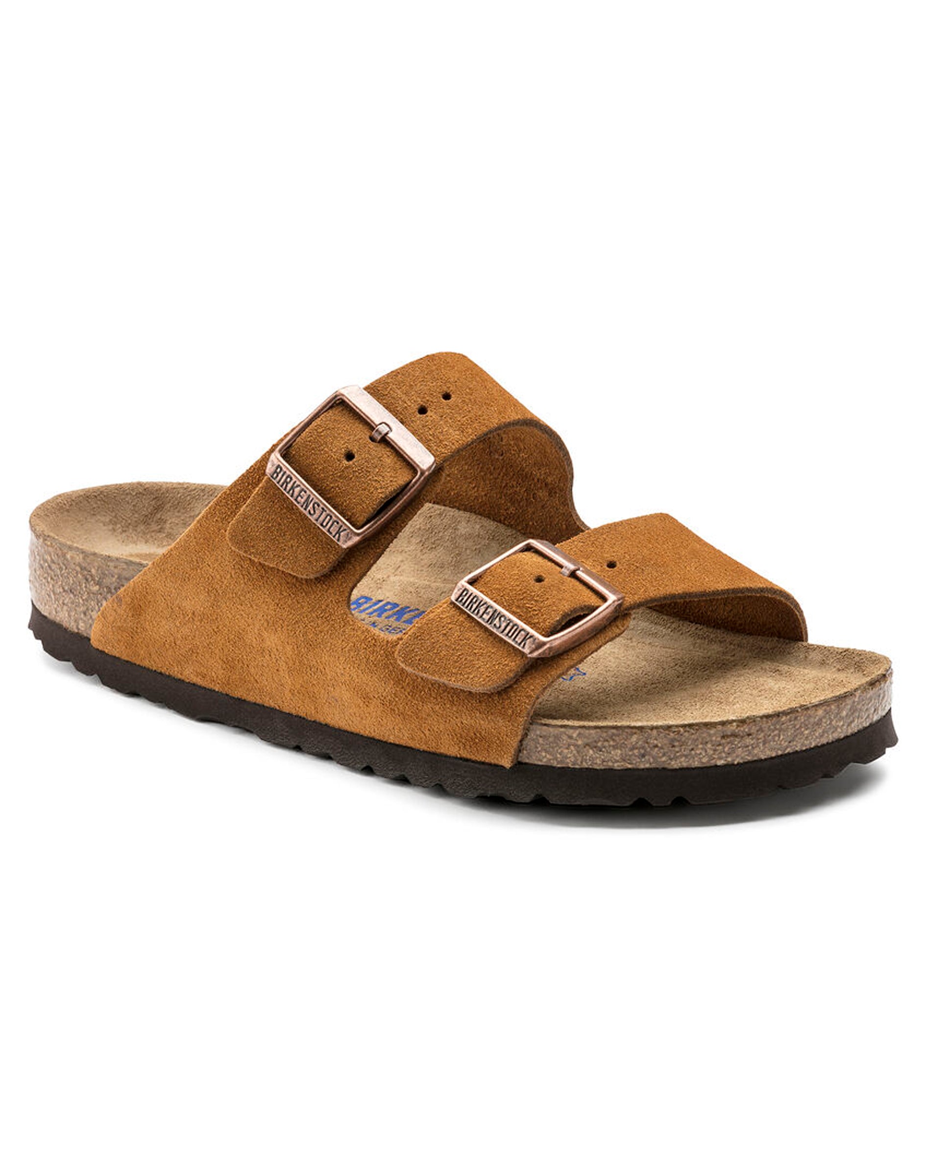 Arizona Soft Footbed Mink Suede Leather Sandals