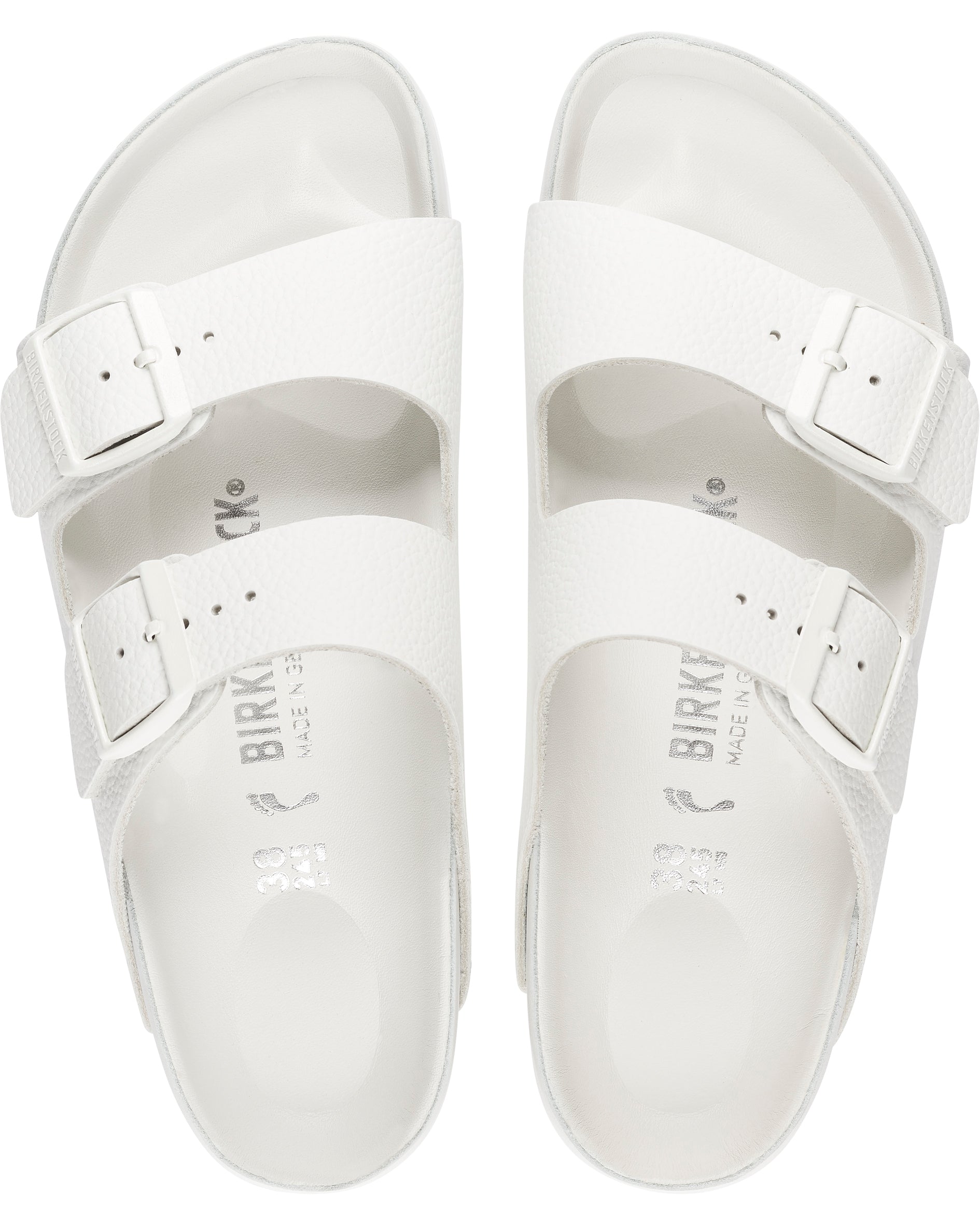 Arizona Exquisite White Leather Sandals