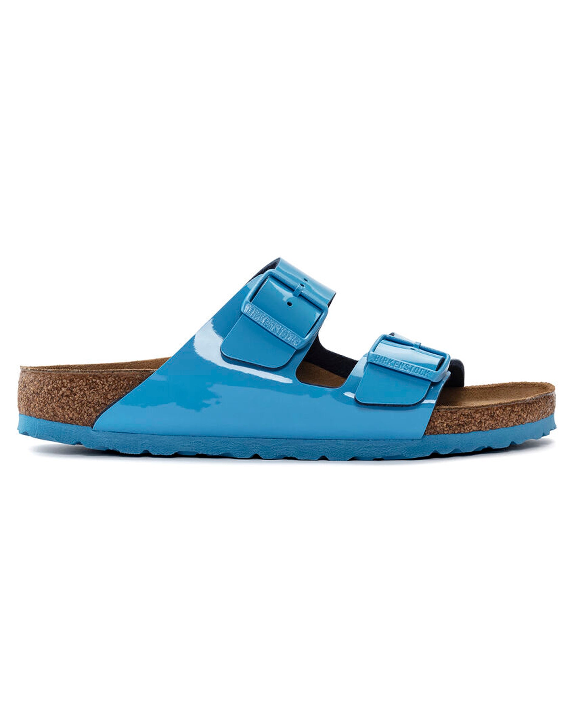 Arizona Patent Sky Blue Birko-Flor Sandals