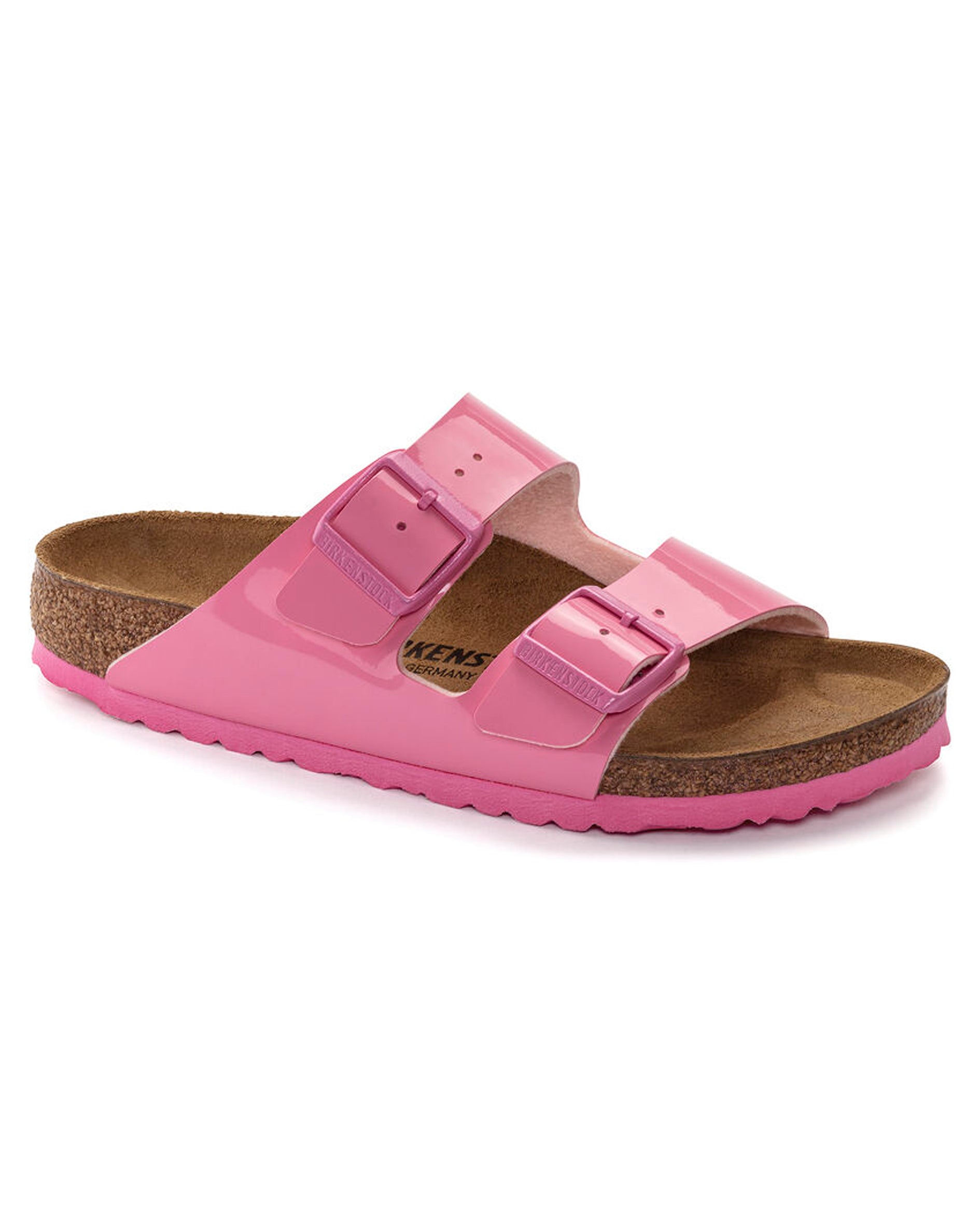 Arizona Patent Candy Pink Birko-Flor Sandals