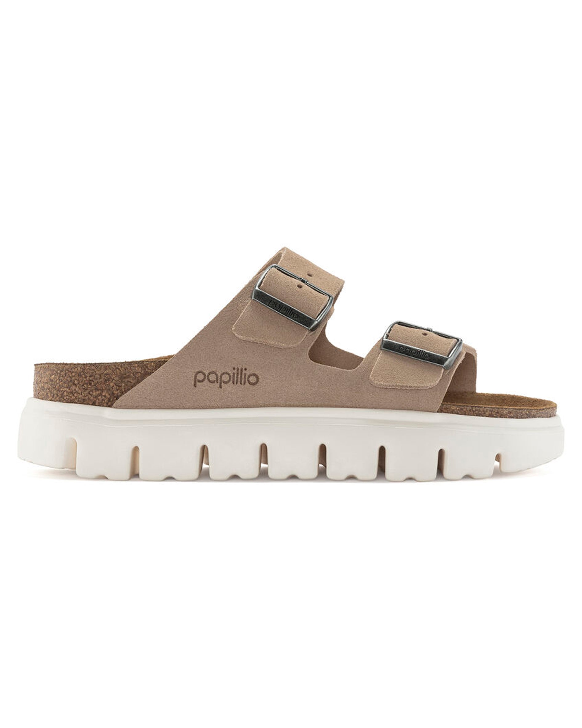 Arizona Chunky Warm Sand Suede Leather Sandals