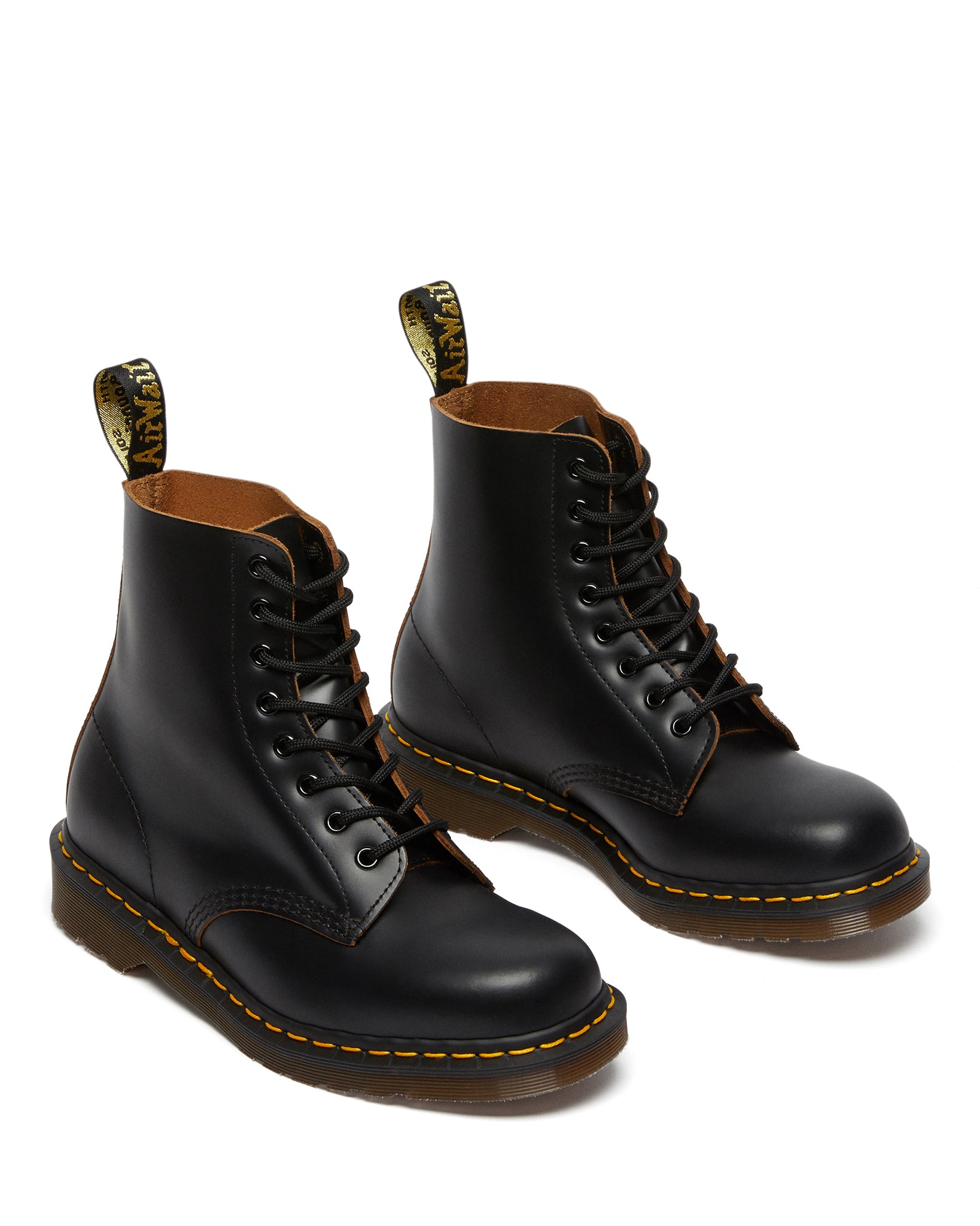 Made in England Vintage 1460 Black Quilon Leather Boots