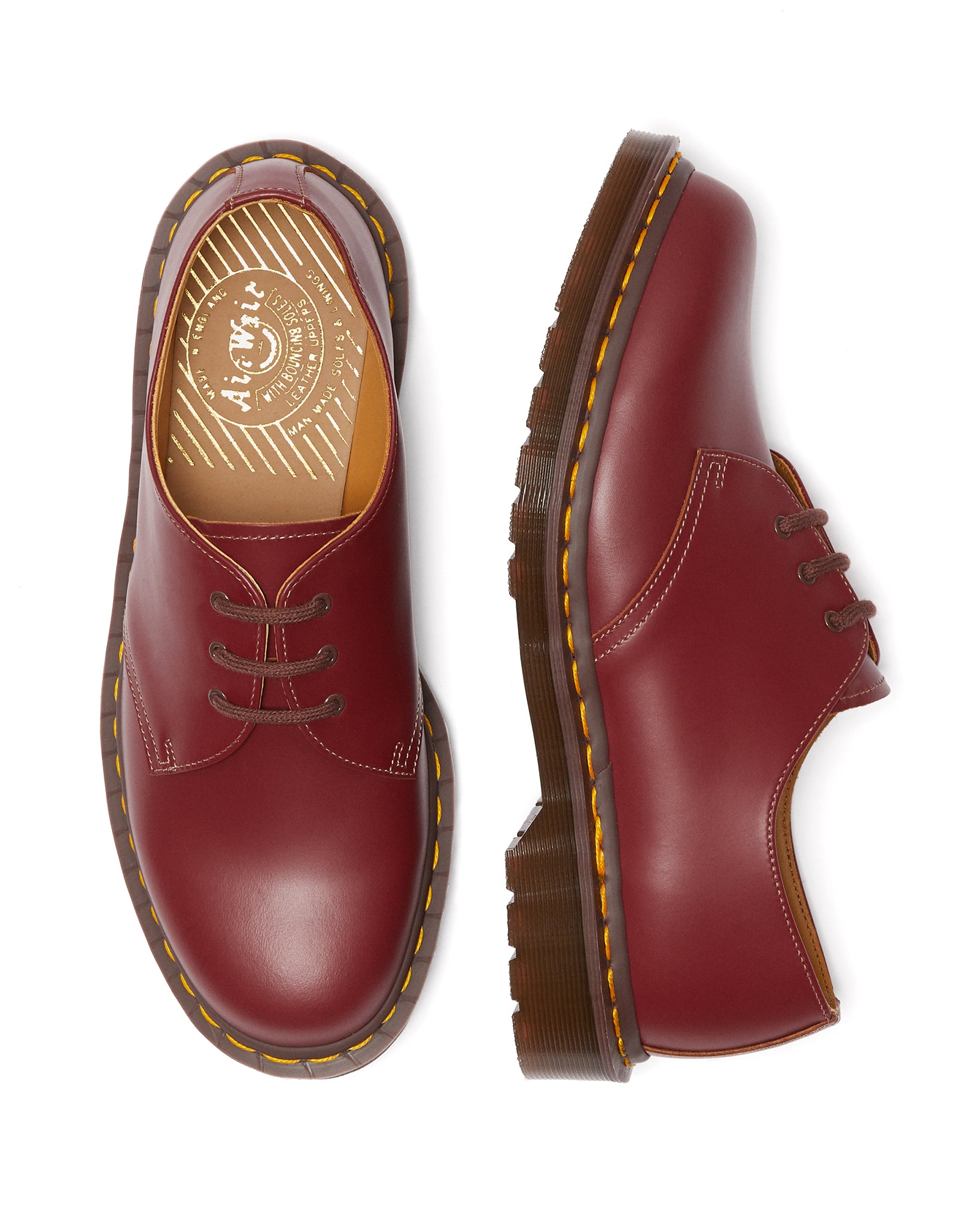 Made in England Vintage 1461 Oxblood Quilon Leather Shoes
