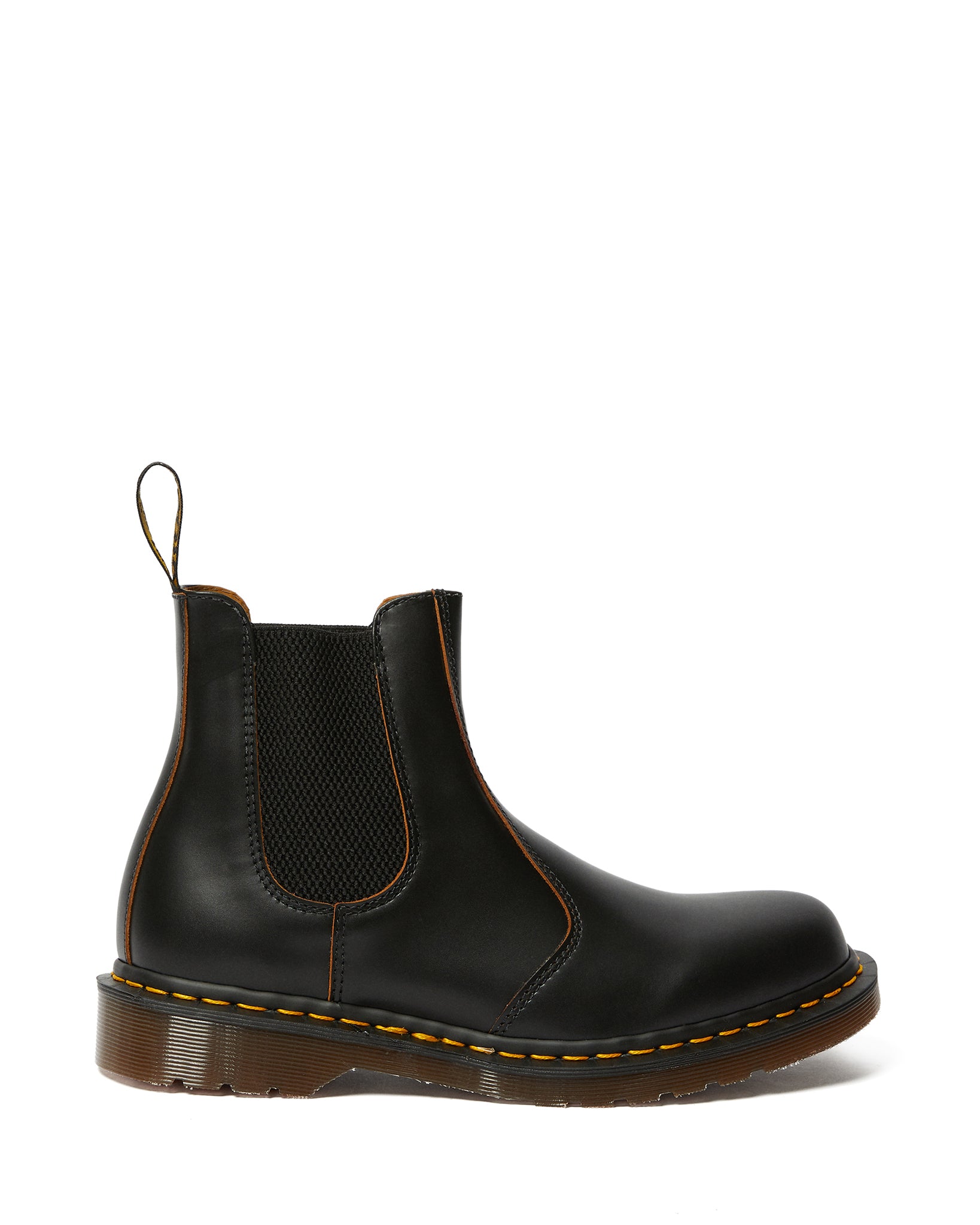 Made in England Vintage 2976 Black Quilon Leather Chelsea Boots