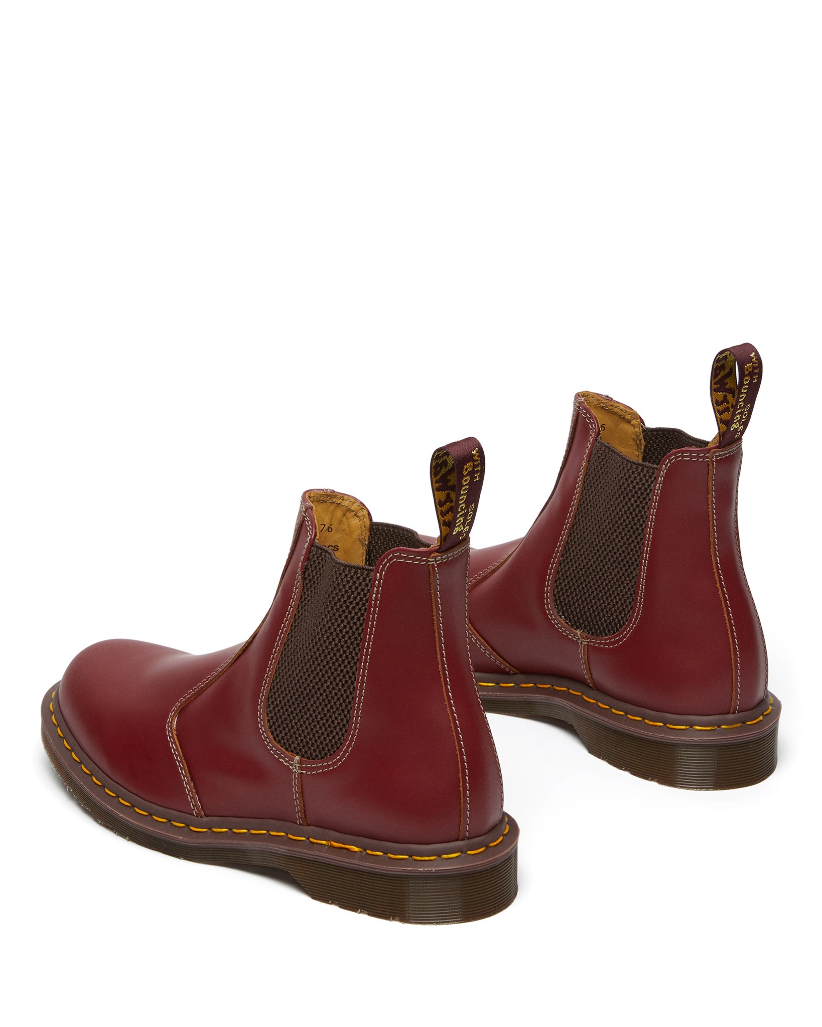 Made in England Vintage 2976 Oxblood Quilon Leather Chelsea Boots