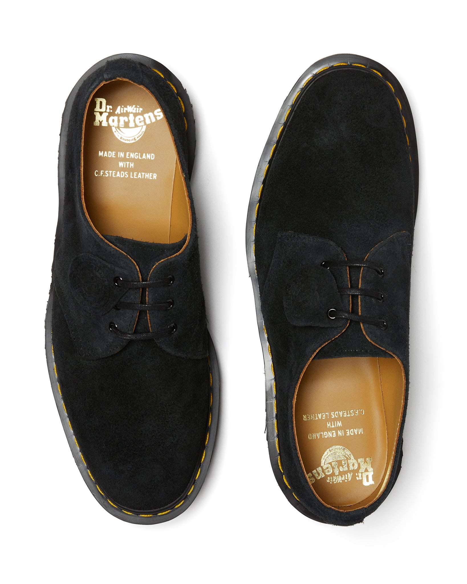 Made in England 1461 Black Desert Oasis Suede Leather Shoes