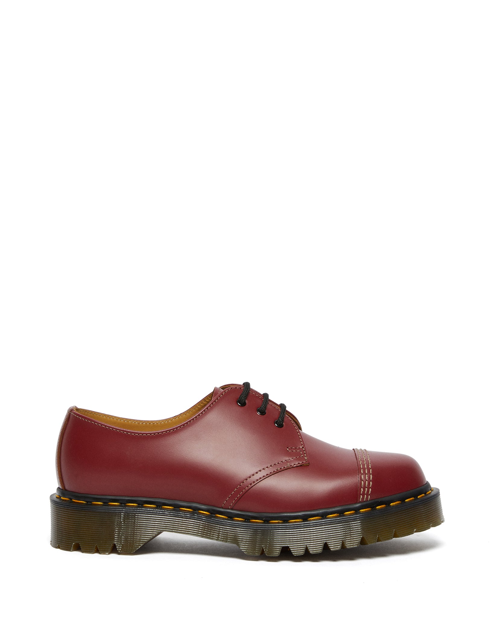 Made in England 1461 Bex Toe Cap Oxblood Quilon Leather Shoes