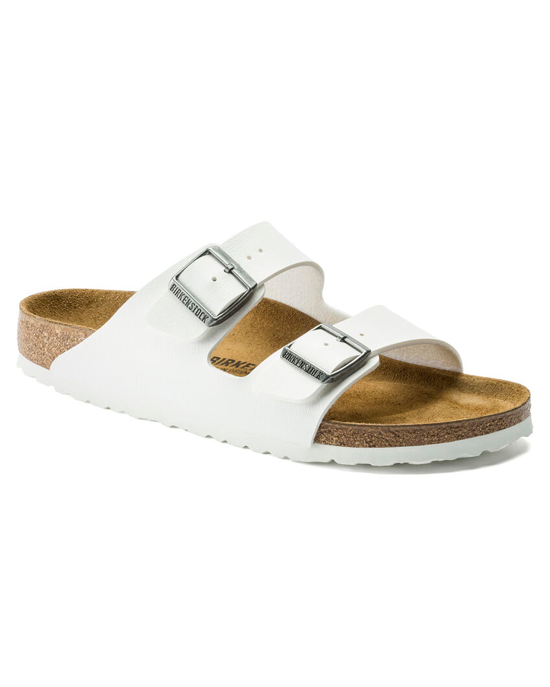 Arizona White Birko-Flor Sandals