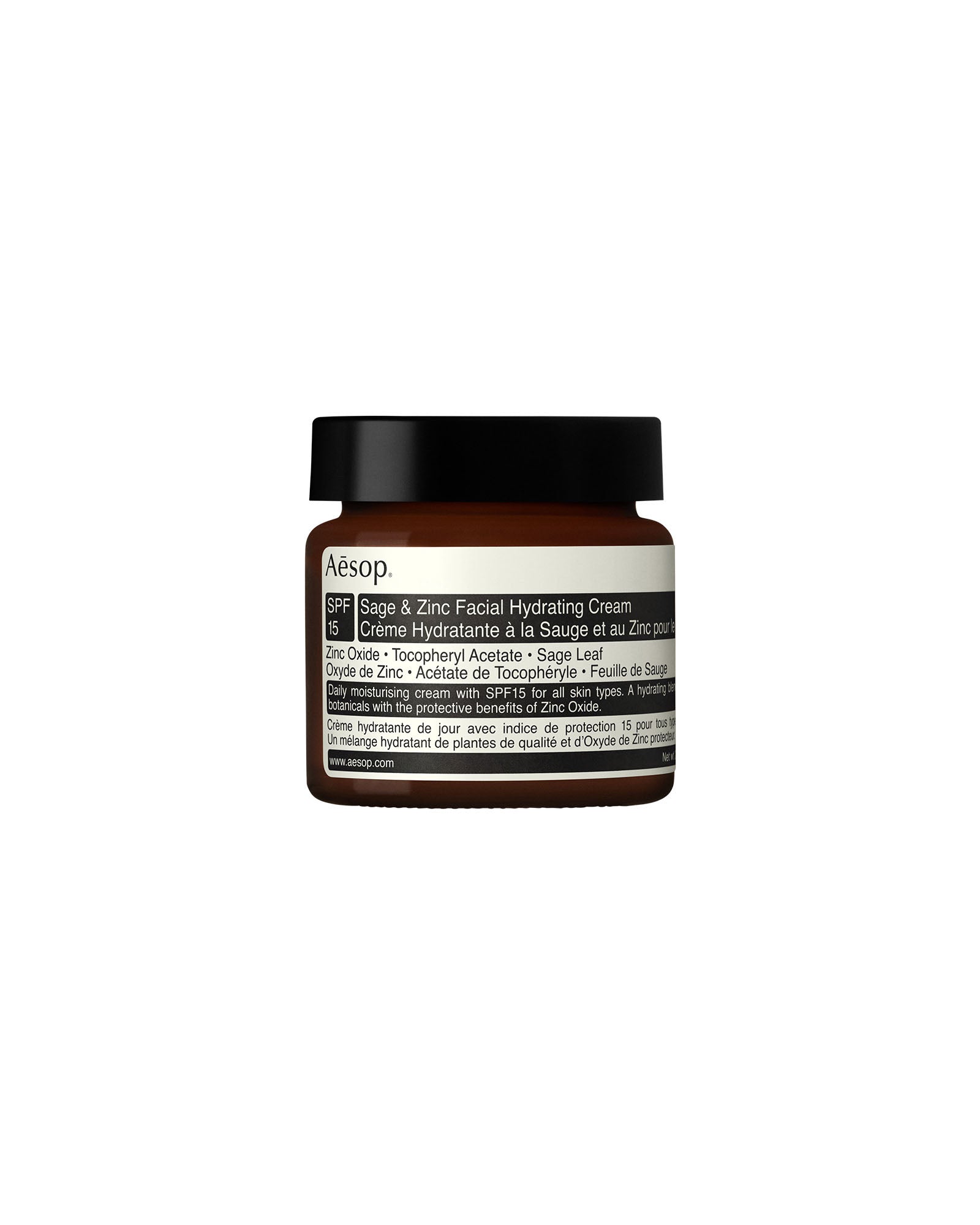 Sage & Zinc Facial Hydrating Cream SPF15 40mL