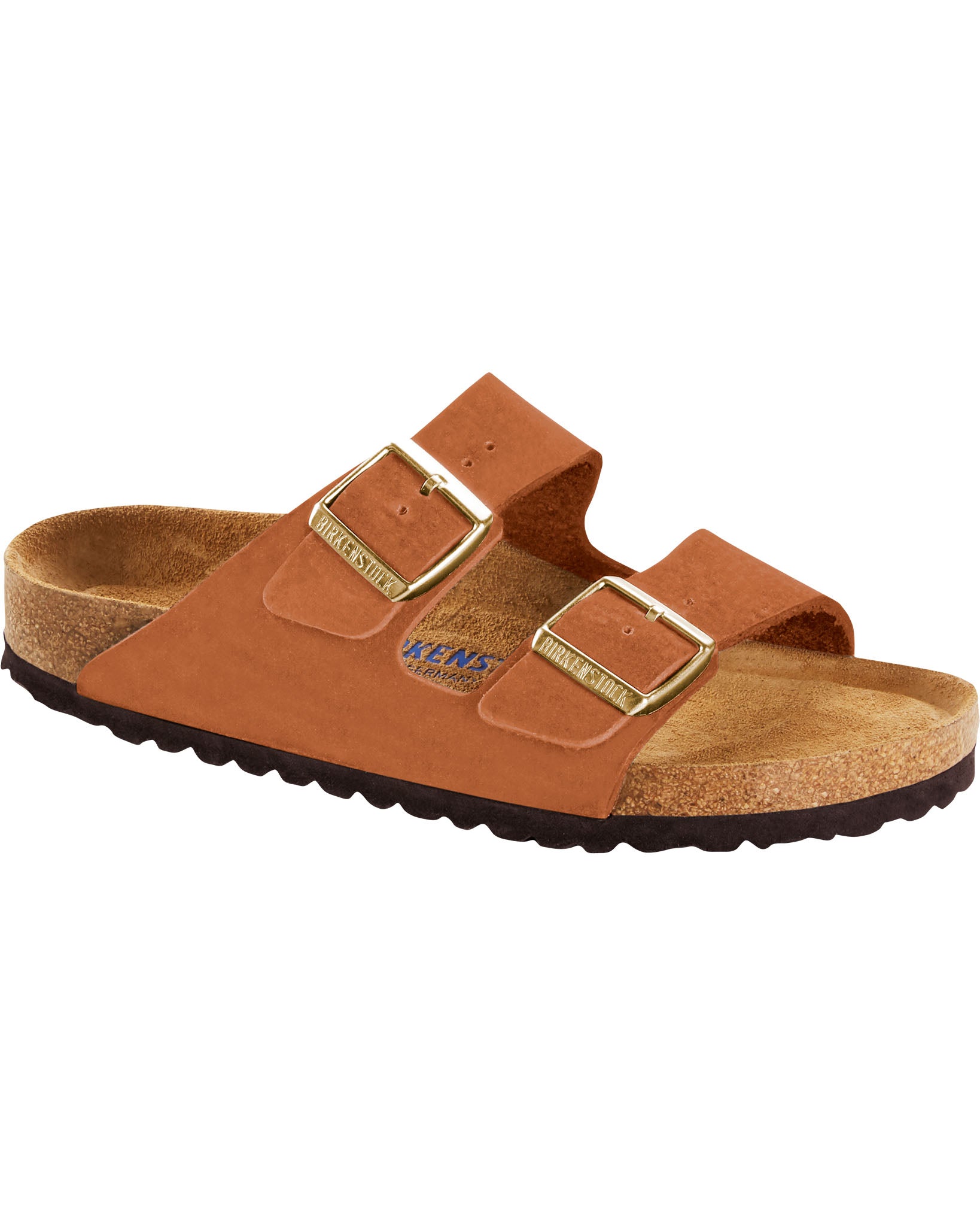 Arizona Soft Footbed Pecan Nubuck Leather Sandals