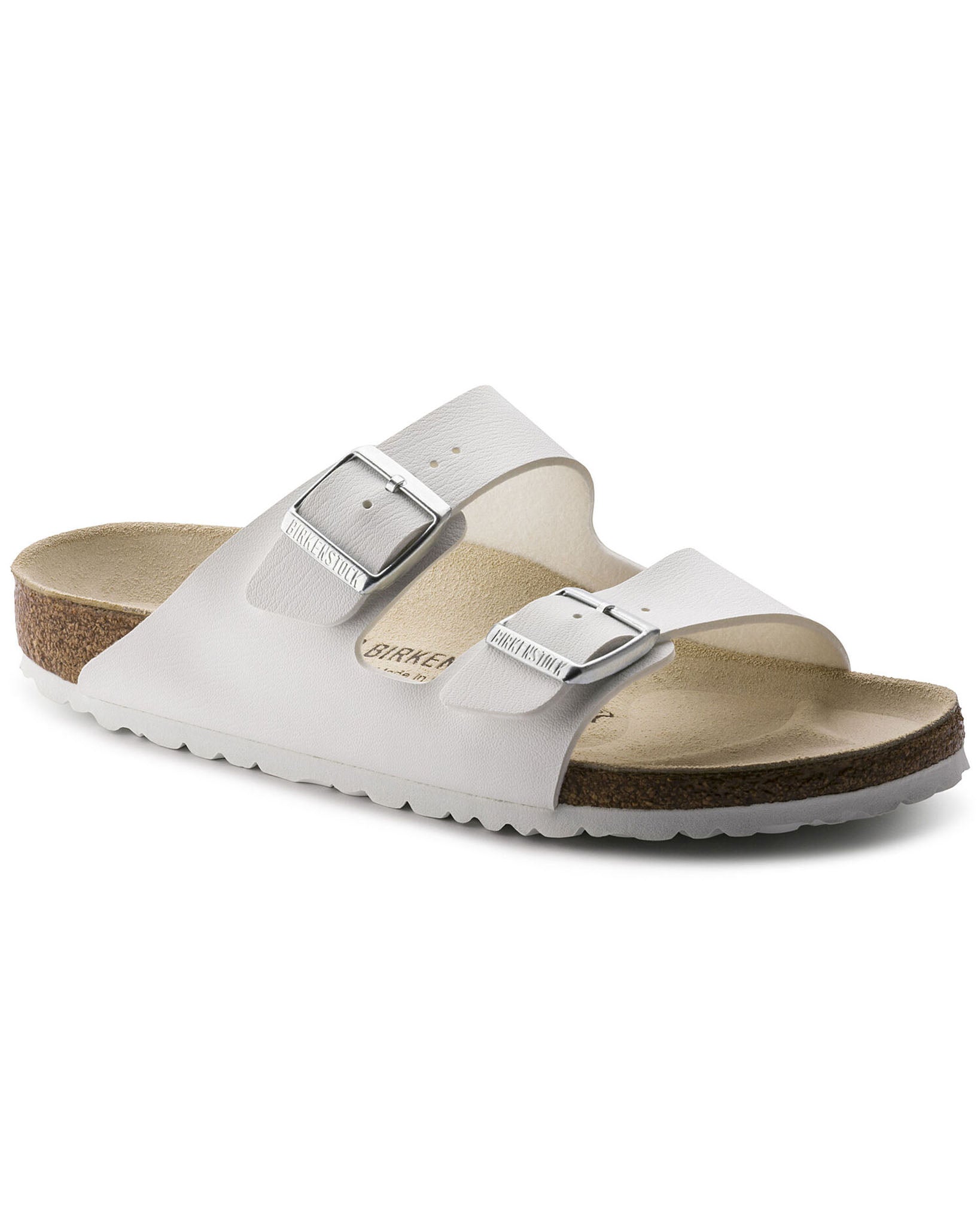 Arizona White Birko-Flor Sandals