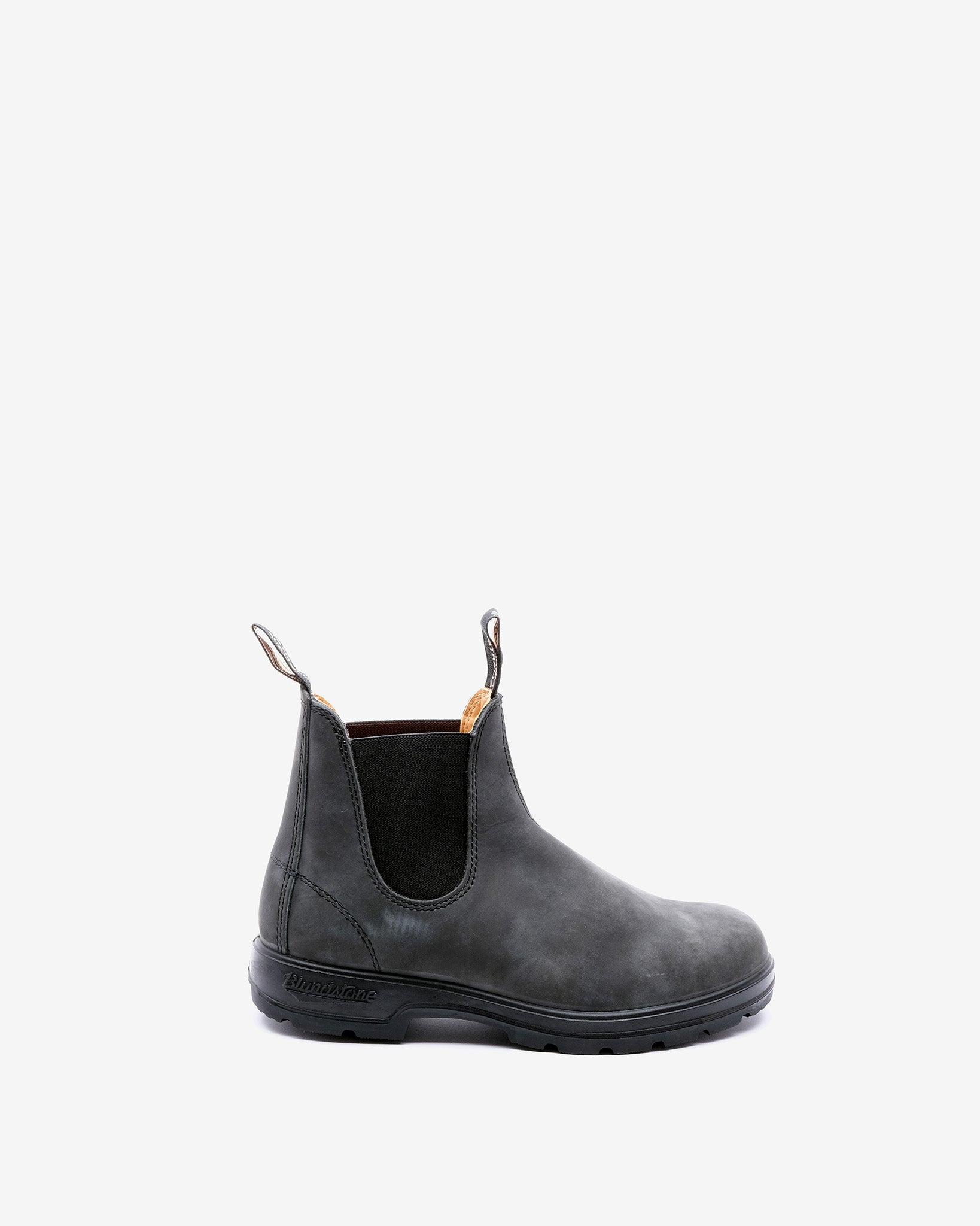 587 Rustic Black Leather Boots