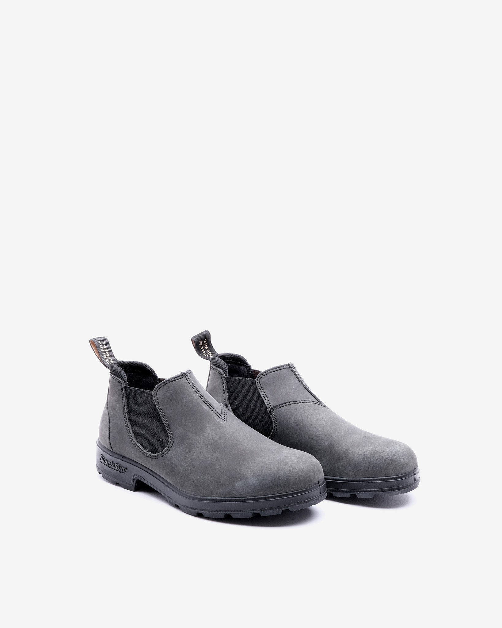 2035 Rustic Black Leather Shoes