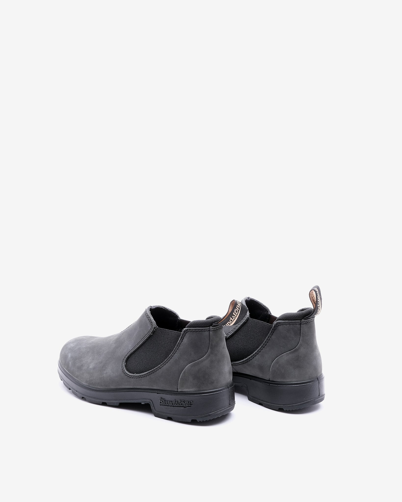 2035 Rustic Black Leather Shoes