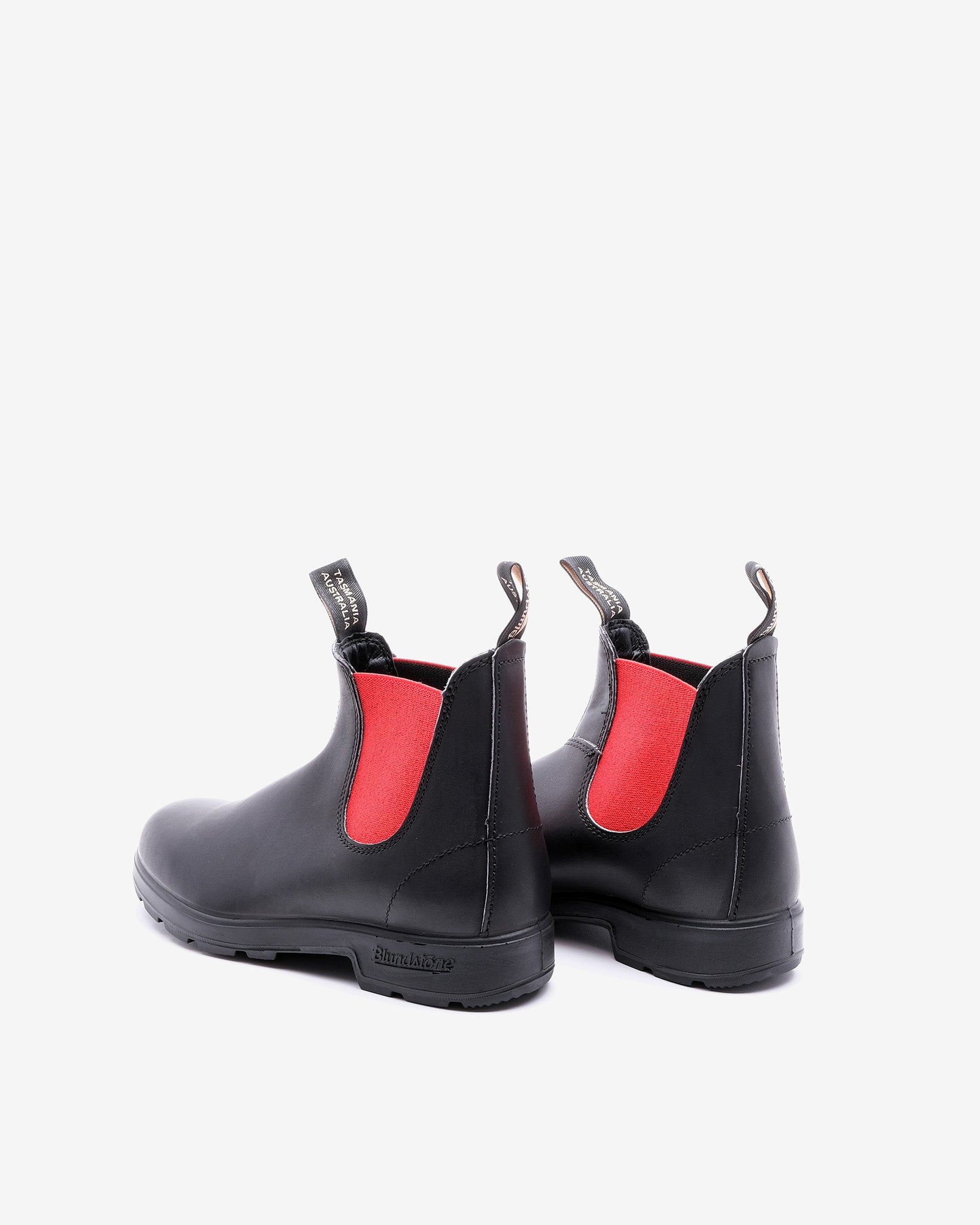 508 Black/Red Leather Boots
