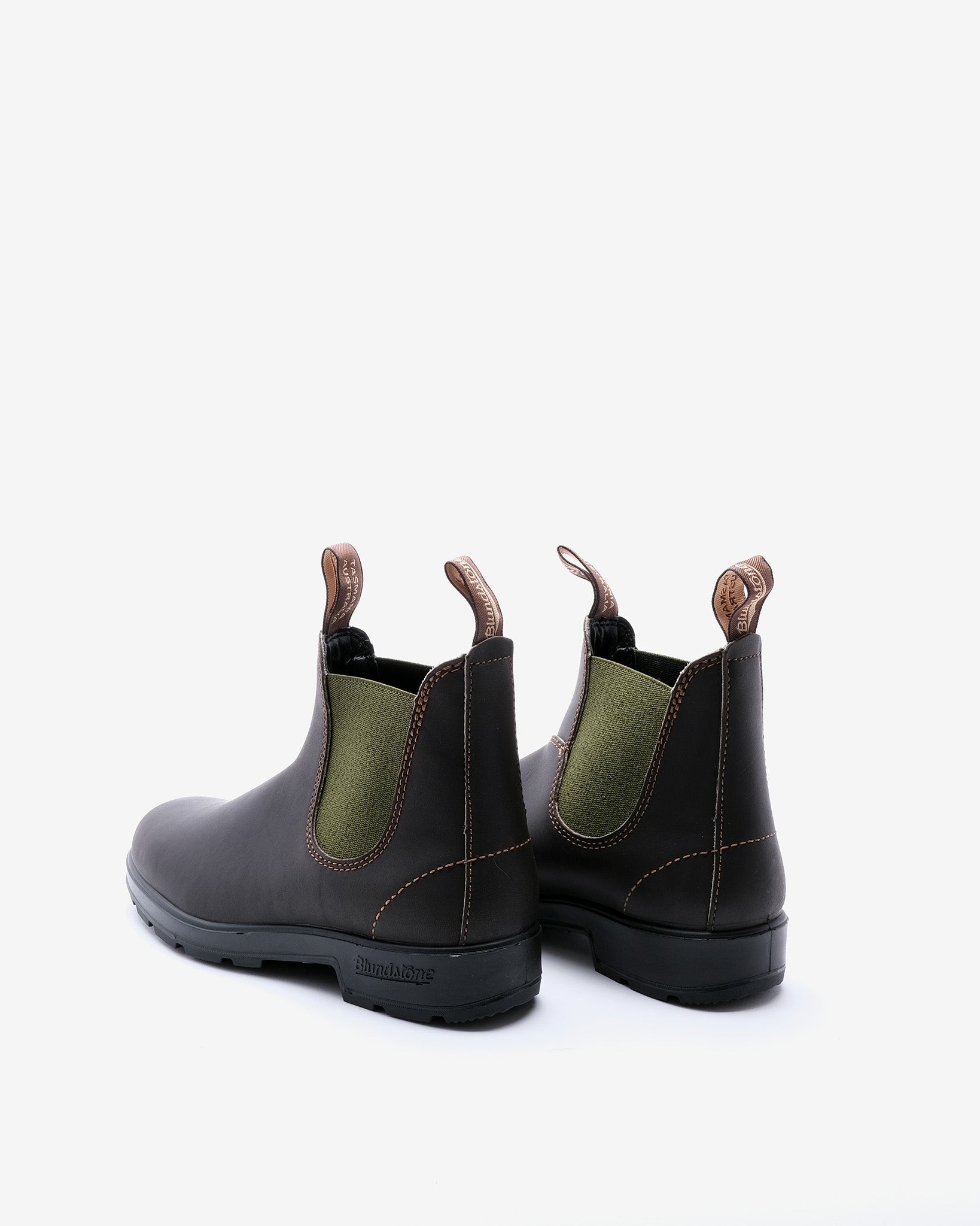 519 Brown/Olive Leather Boots