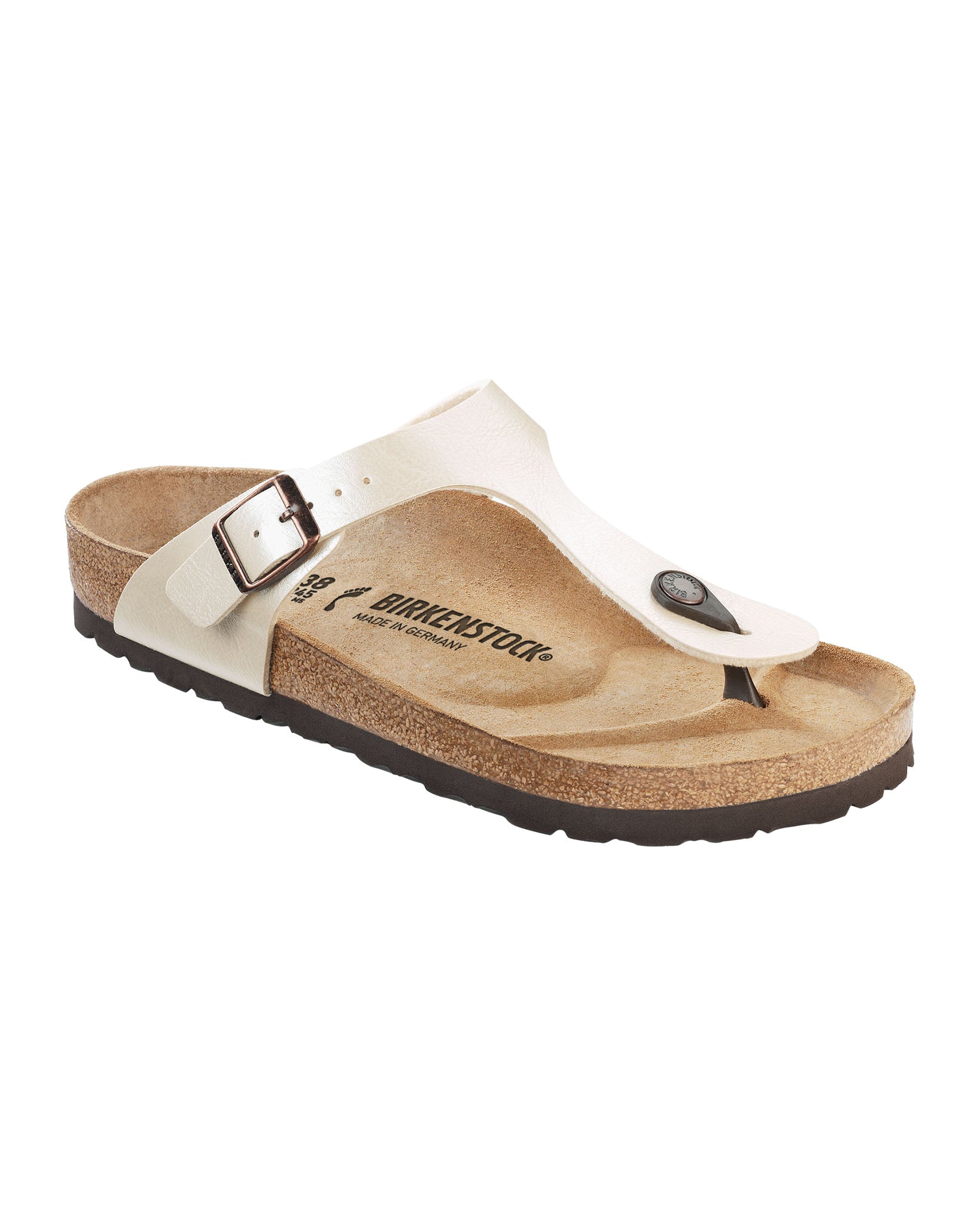 Gizeh Graceful Pearl White Birko-Flor Sandals