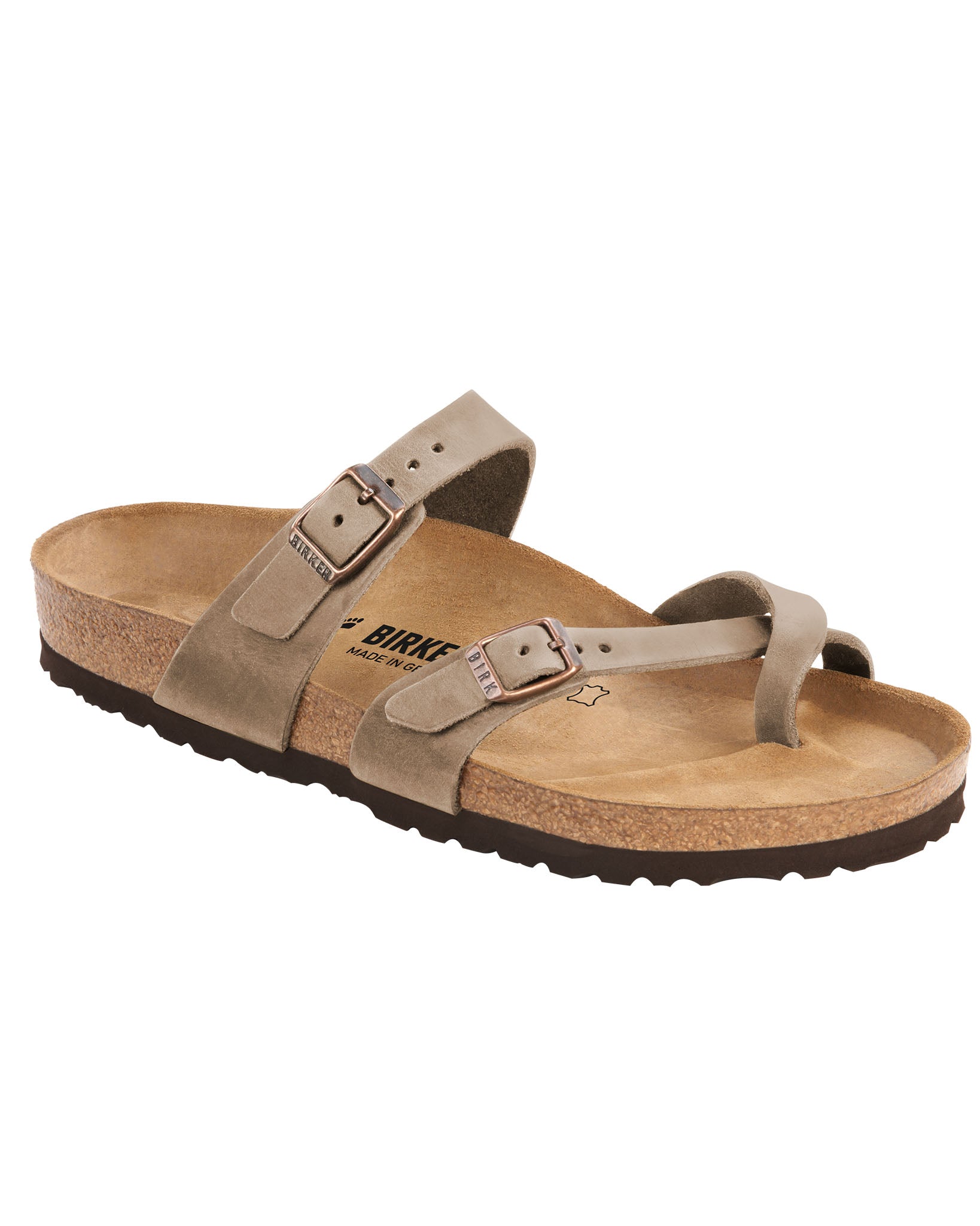 Mayari Tabacco Oiled Leather Sandals