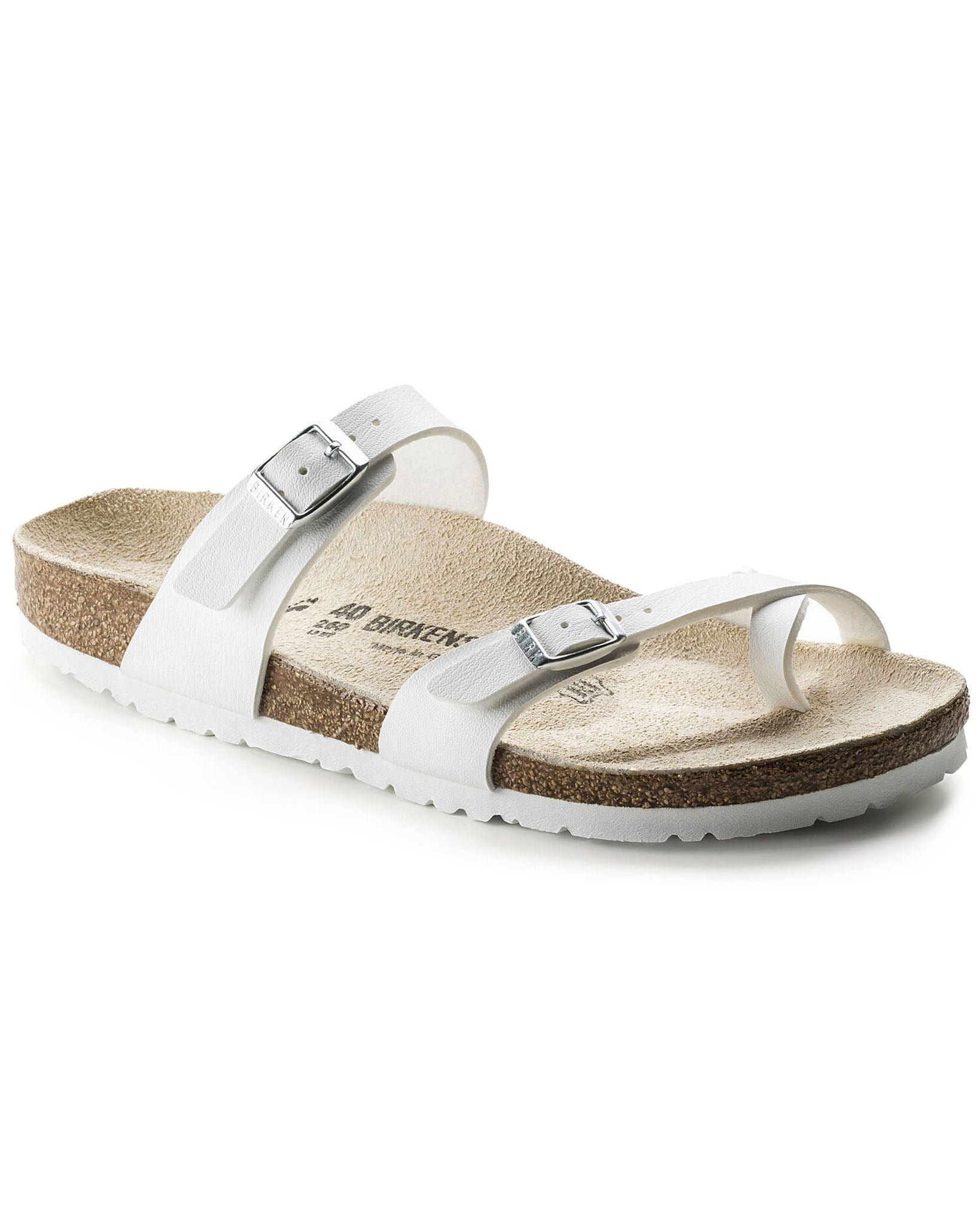 Mayari White Birko-Flor Sandals