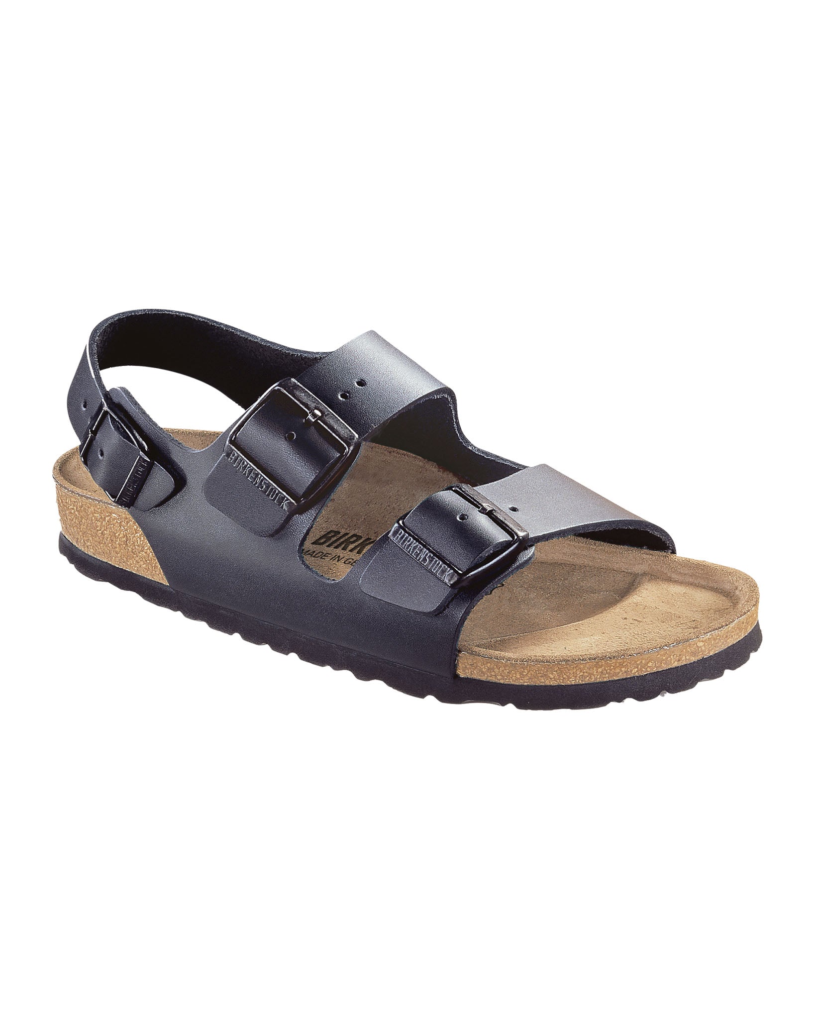 Milano Black Leather Sandals