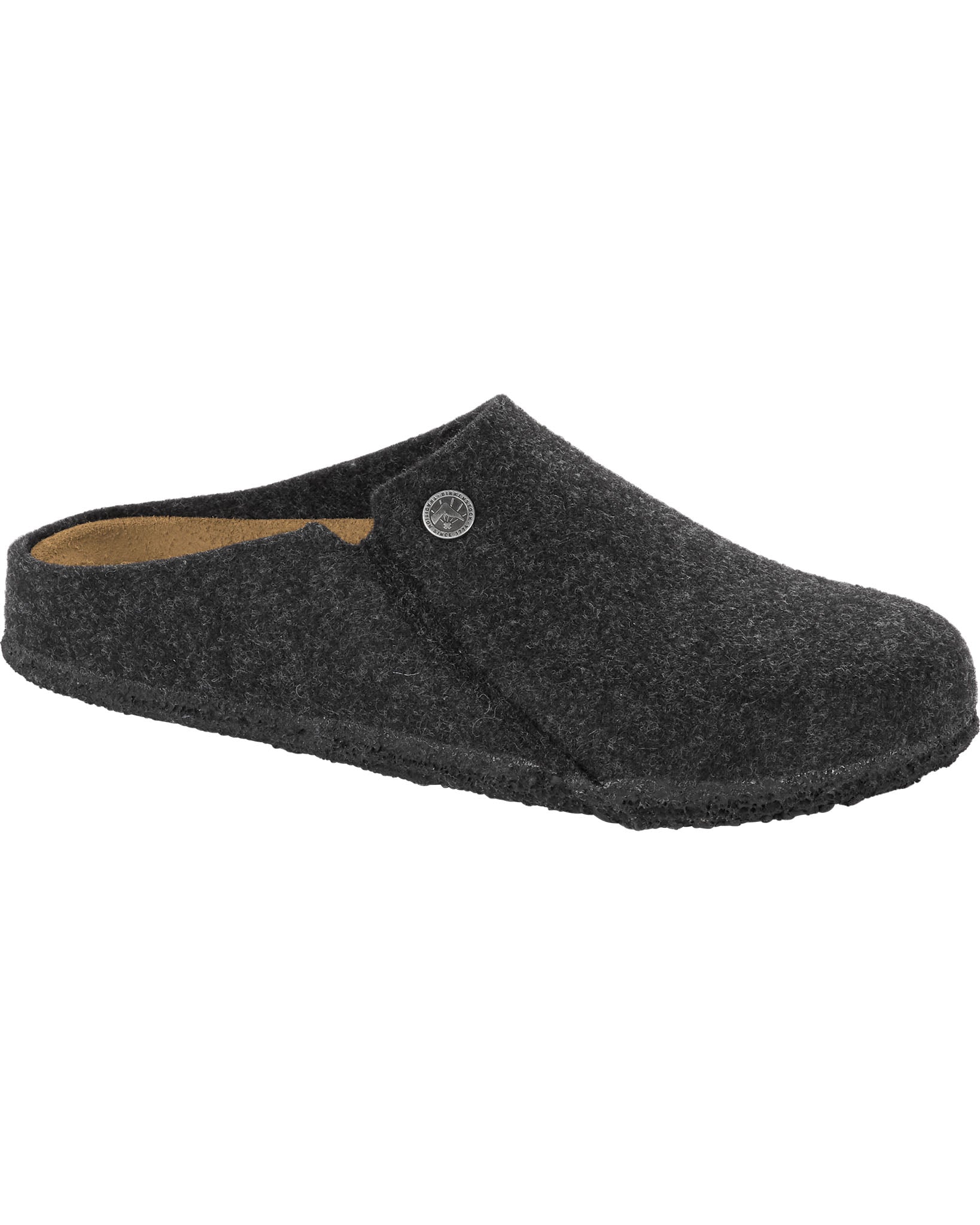 Zermatt Anthracite Wool Felt Slippers