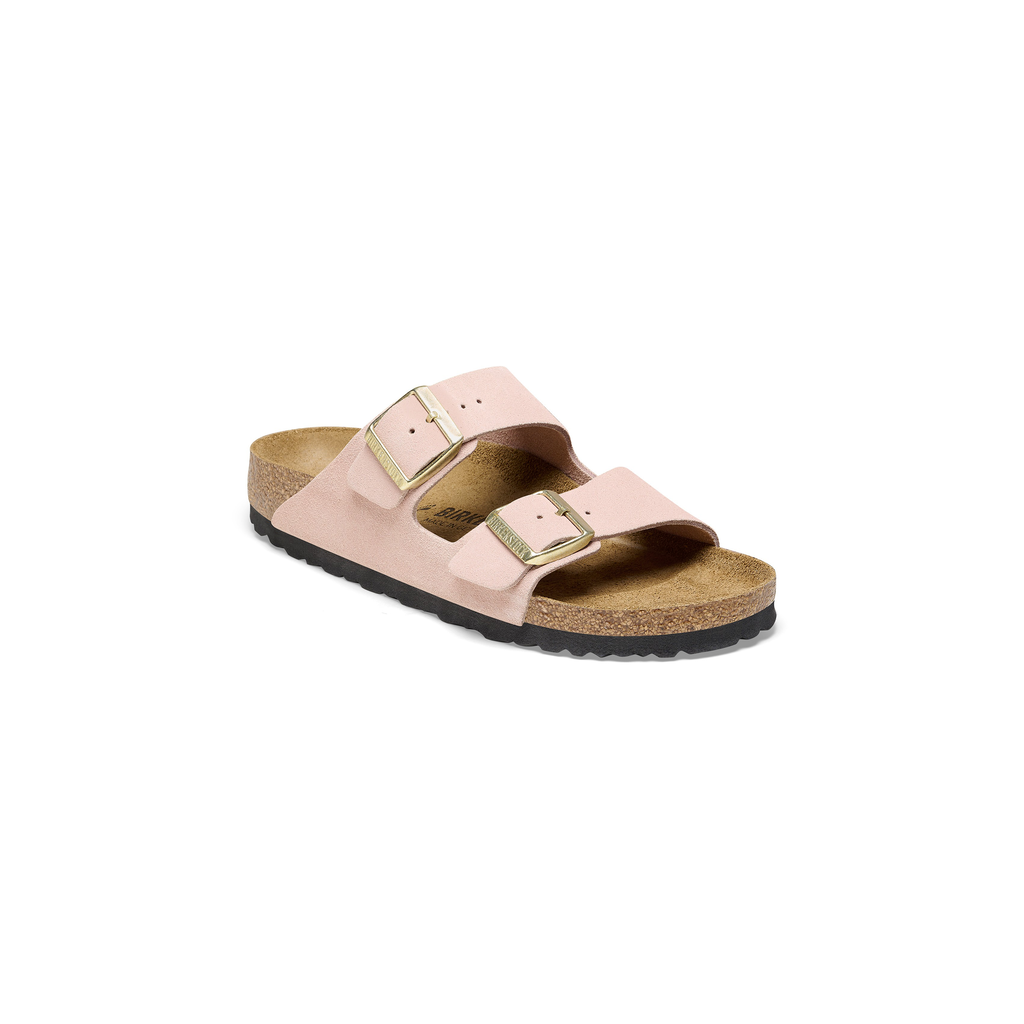 Arizona Light Rose Suede Leather Sandals