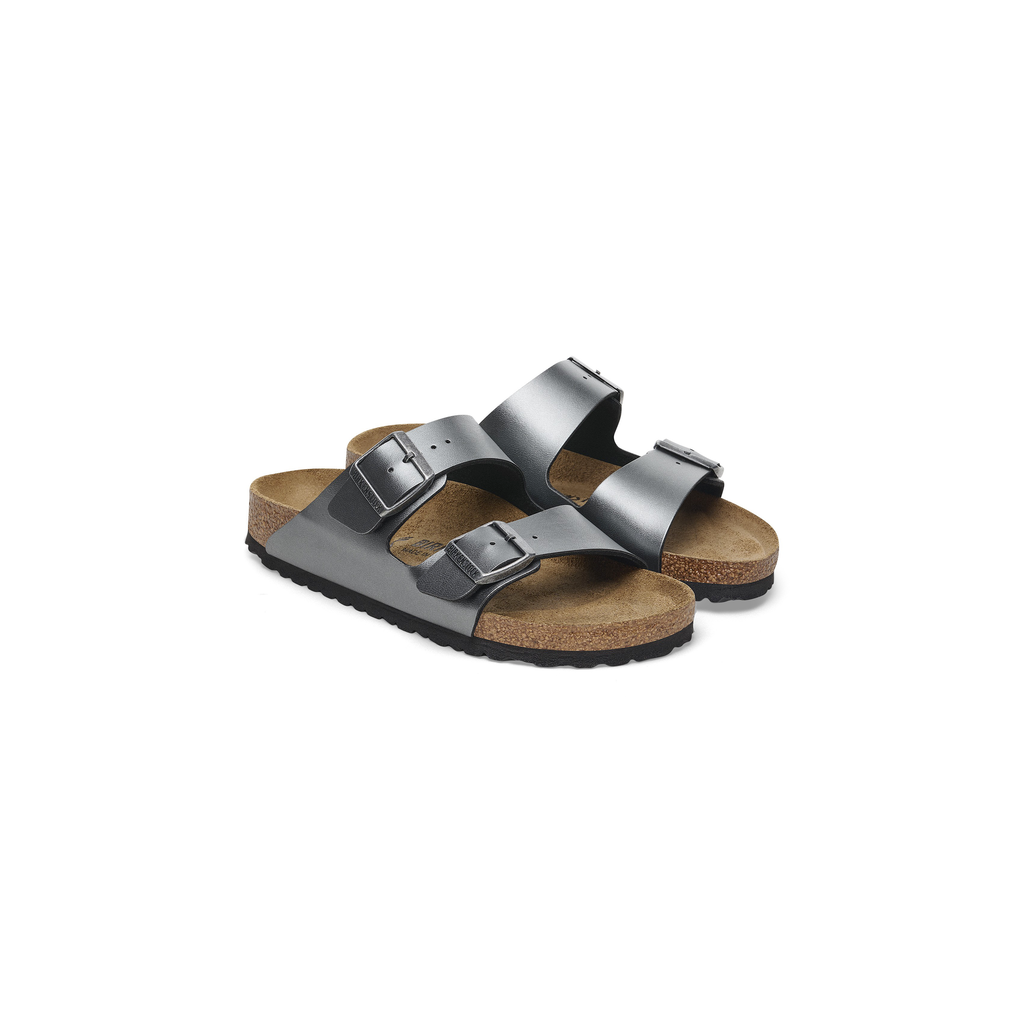 Arizona Metallic Black Birko-Flor Sandals