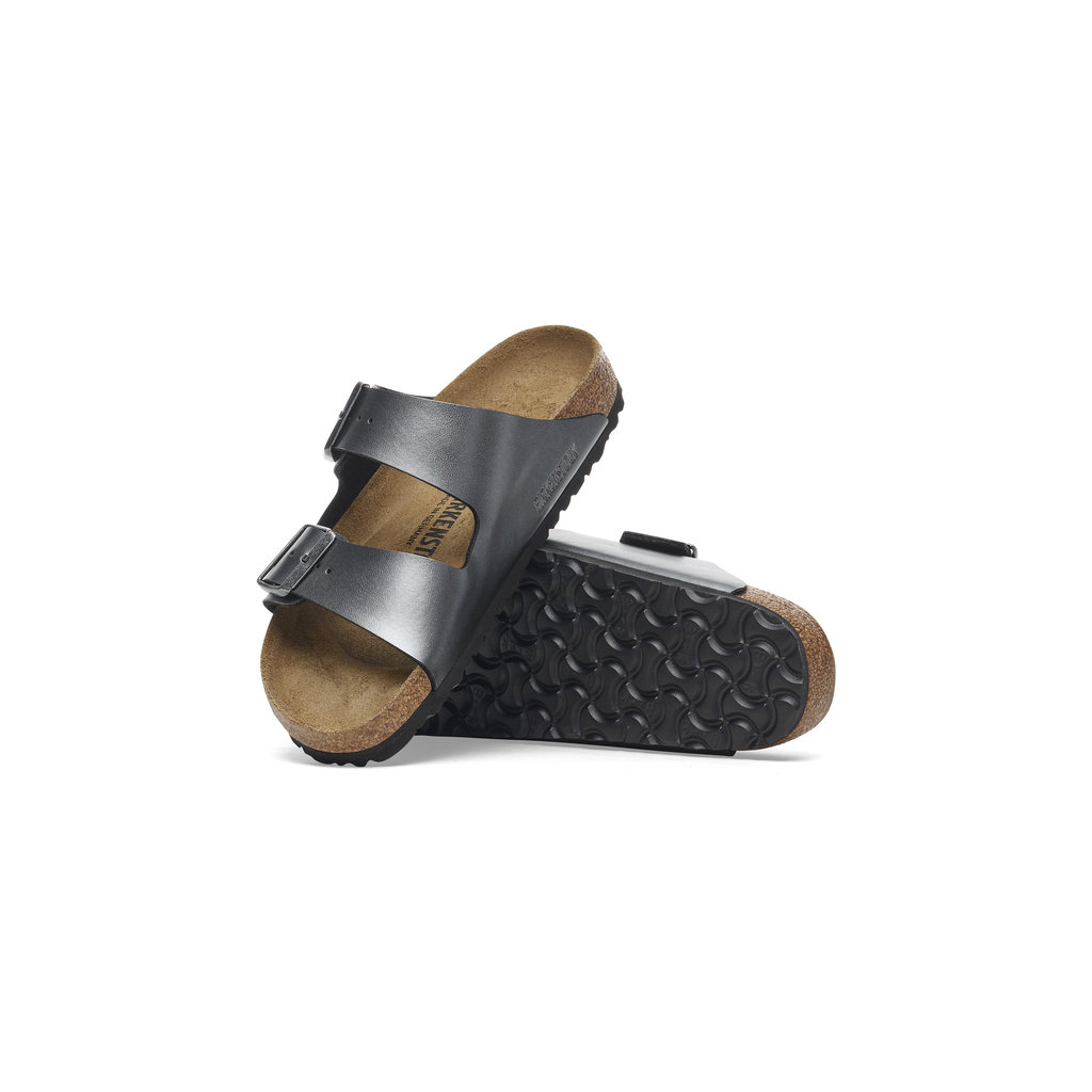 Arizona Metallic Black Birko-Flor Sandals