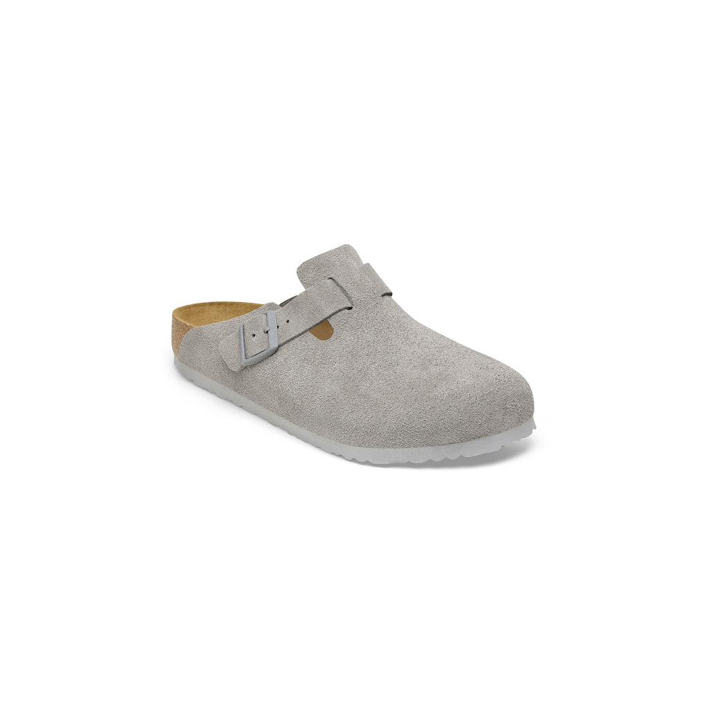 Boston Stone Coin Suede Leather Clogs