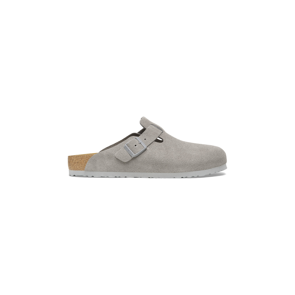 Boston Stone Coin Suede Leather Clogs