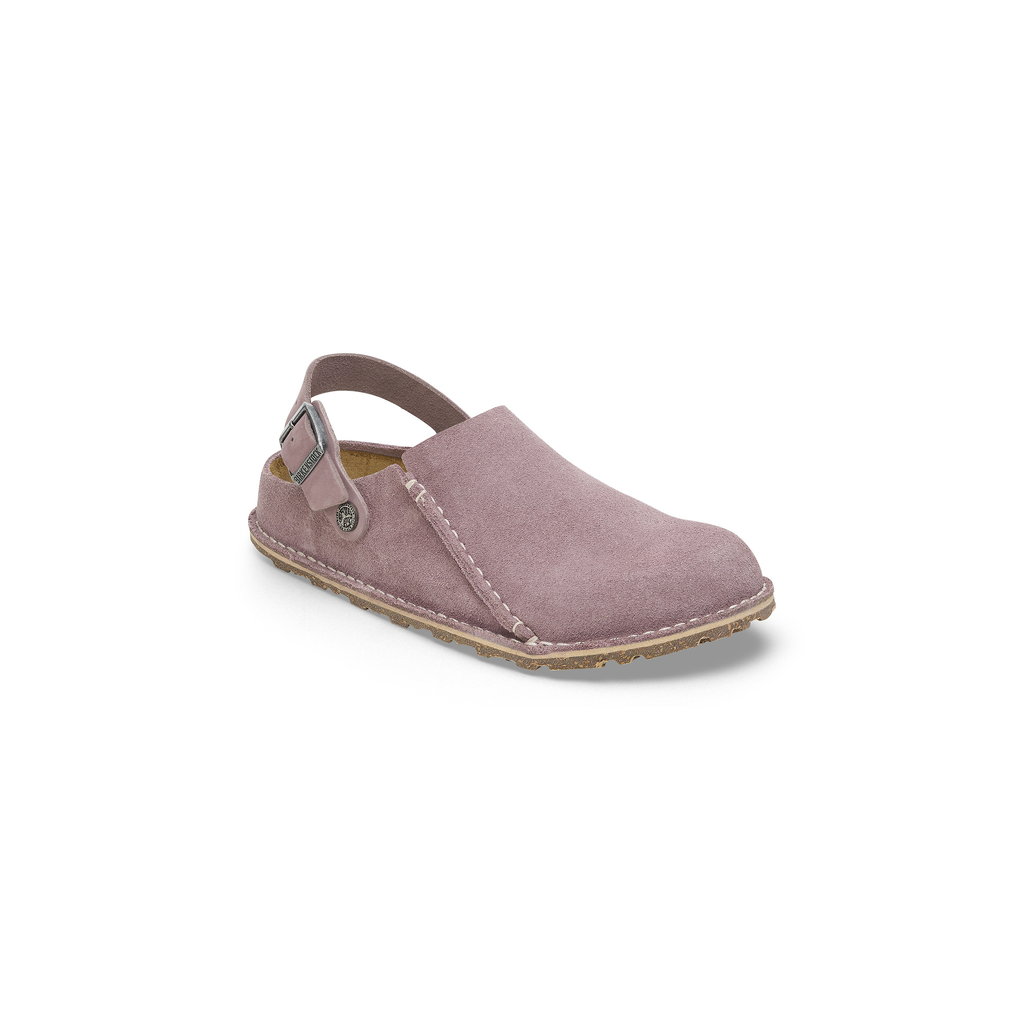 Lutry Premium Faded Purple Suede Leather Clogs
