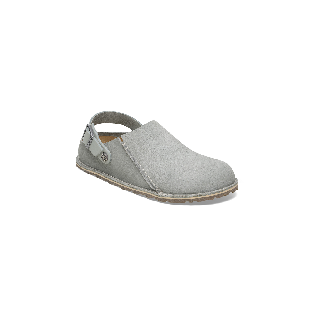 Lutry Premium Pure Sage Suede Leather Clogs
