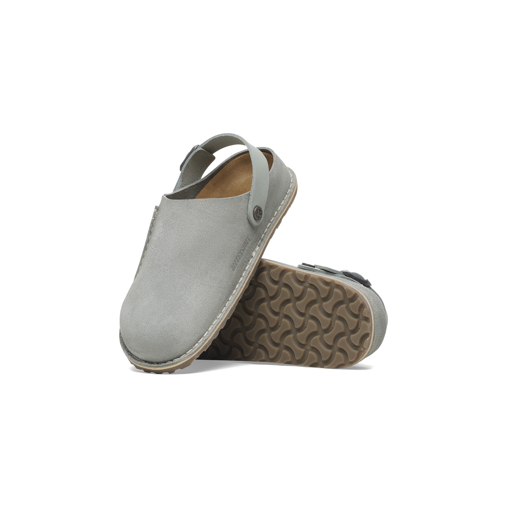 Lutry Premium Pure Sage Suede Leather Clogs