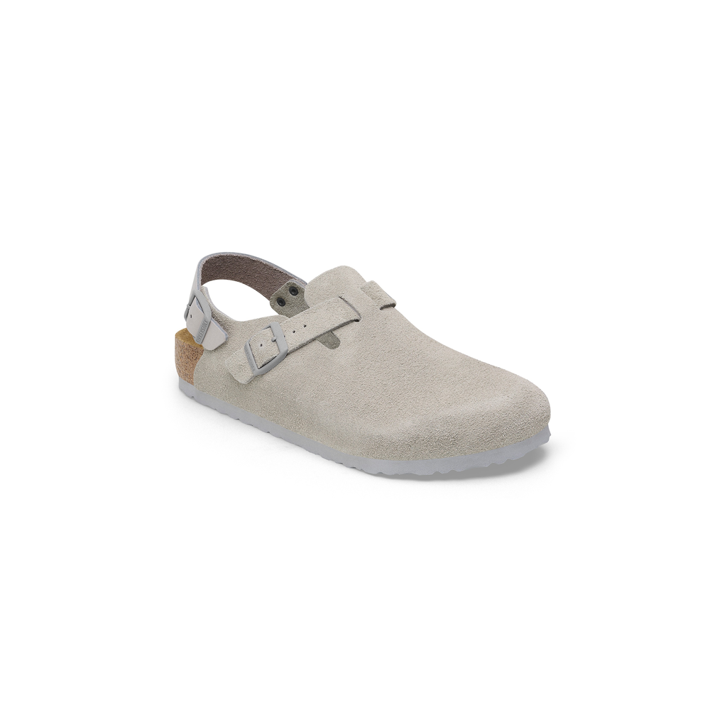 Tokio Stone Coin Suede Leather Clogs