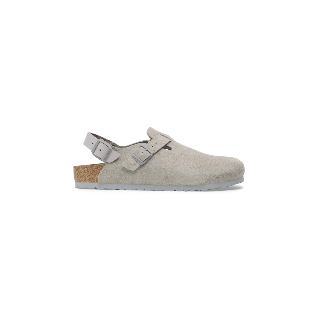 Tokio Stone Coin Suede Leather Clogs