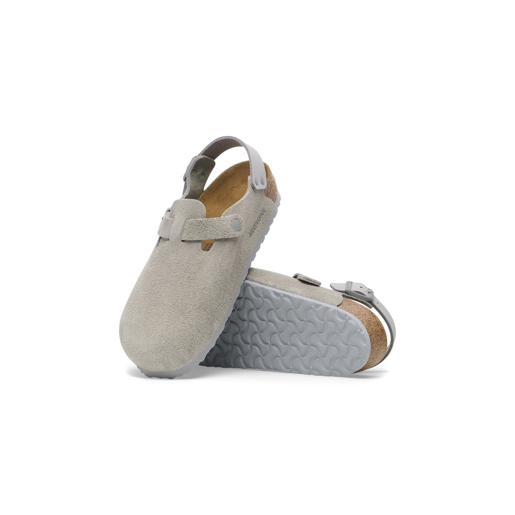 Tokio Stone Coin Suede Leather Clogs