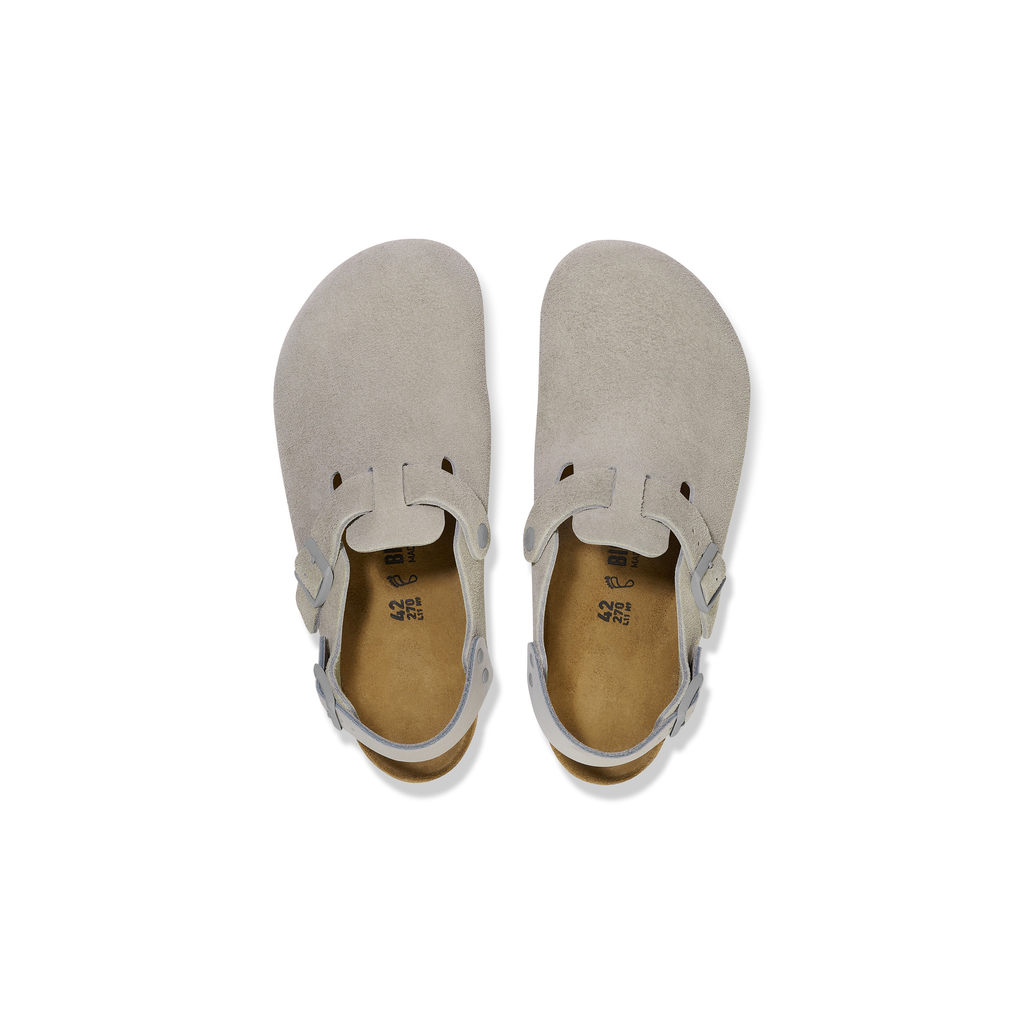 Tokio Stone Coin Suede Leather Clogs