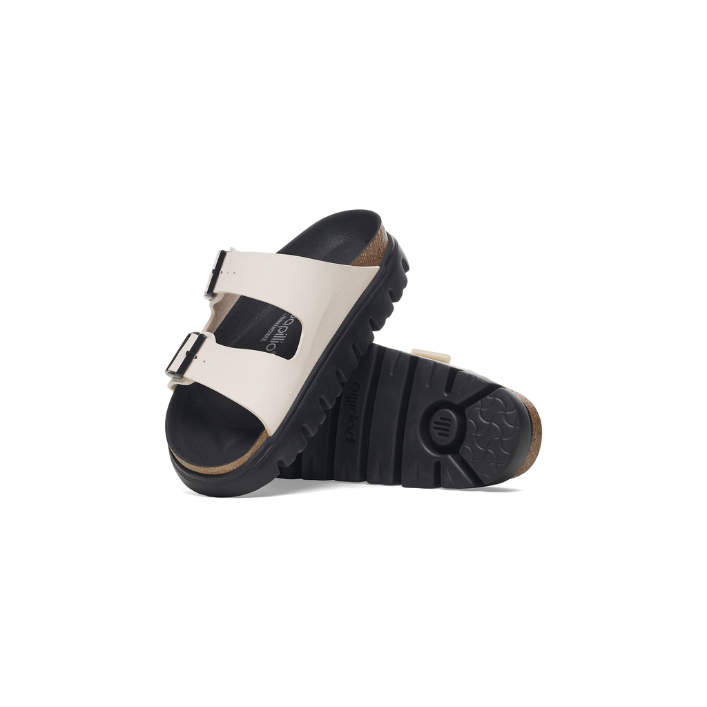Arizona Chunky Eggshell/Black Birko-Flor Sandals