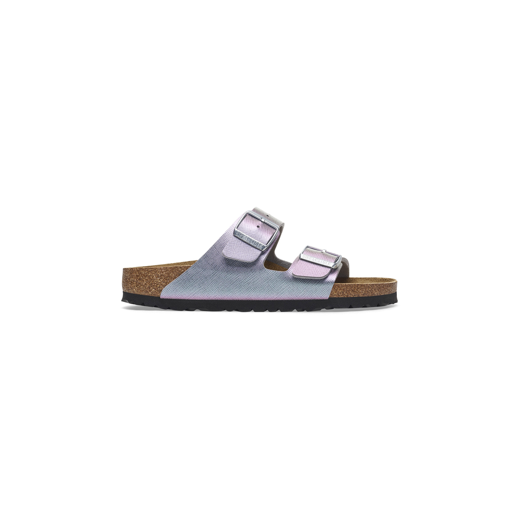 Arizona Saffiano Iridescent Viola Birko-Flor Sandals