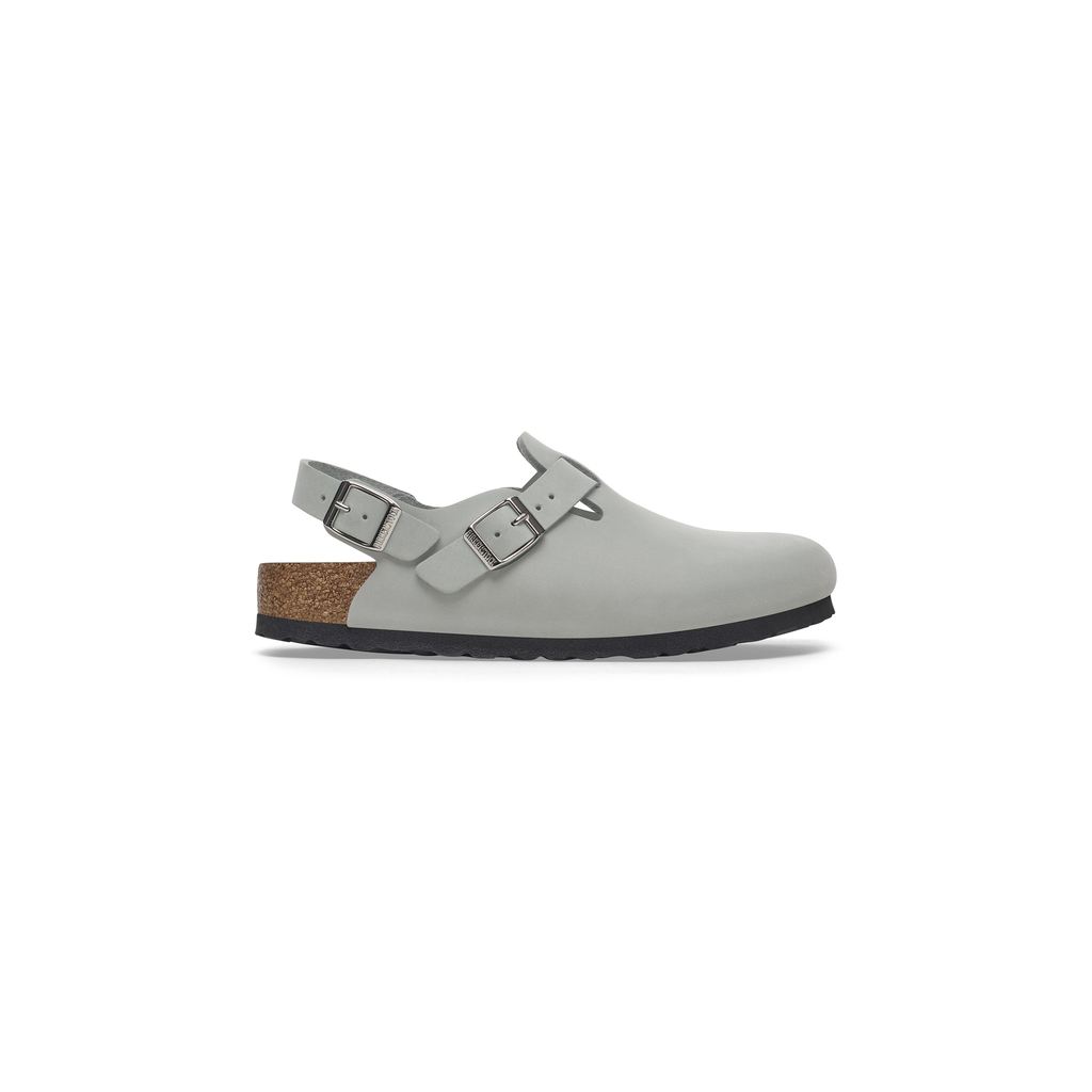 Tokio Pure Sage Nubuck Leather Clogs