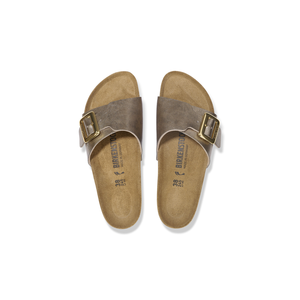 Catalina Cushion Buckle Graceful Taupe Birko-Flor Sandals