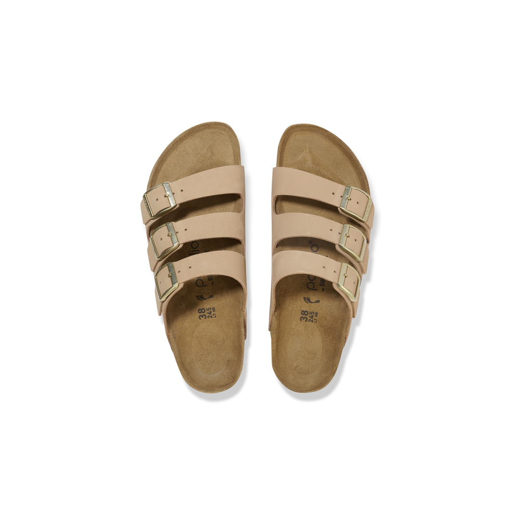 Florida Flex Platform Sandcastle Nubuck Leather Sandals