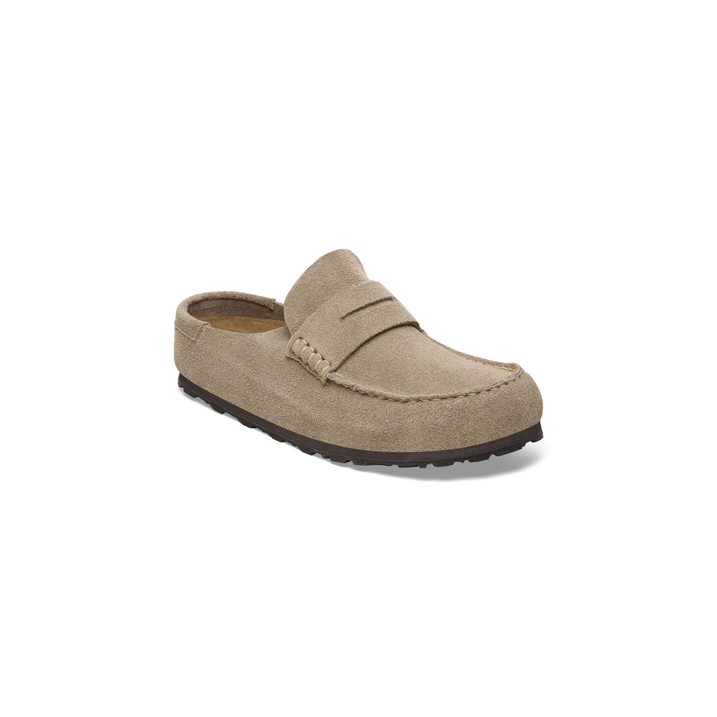 Naples Wrapped Taupe BG Suede Leather Clogs
