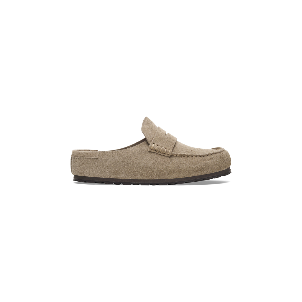 Naples Wrapped Taupe BG Suede Leather Clogs