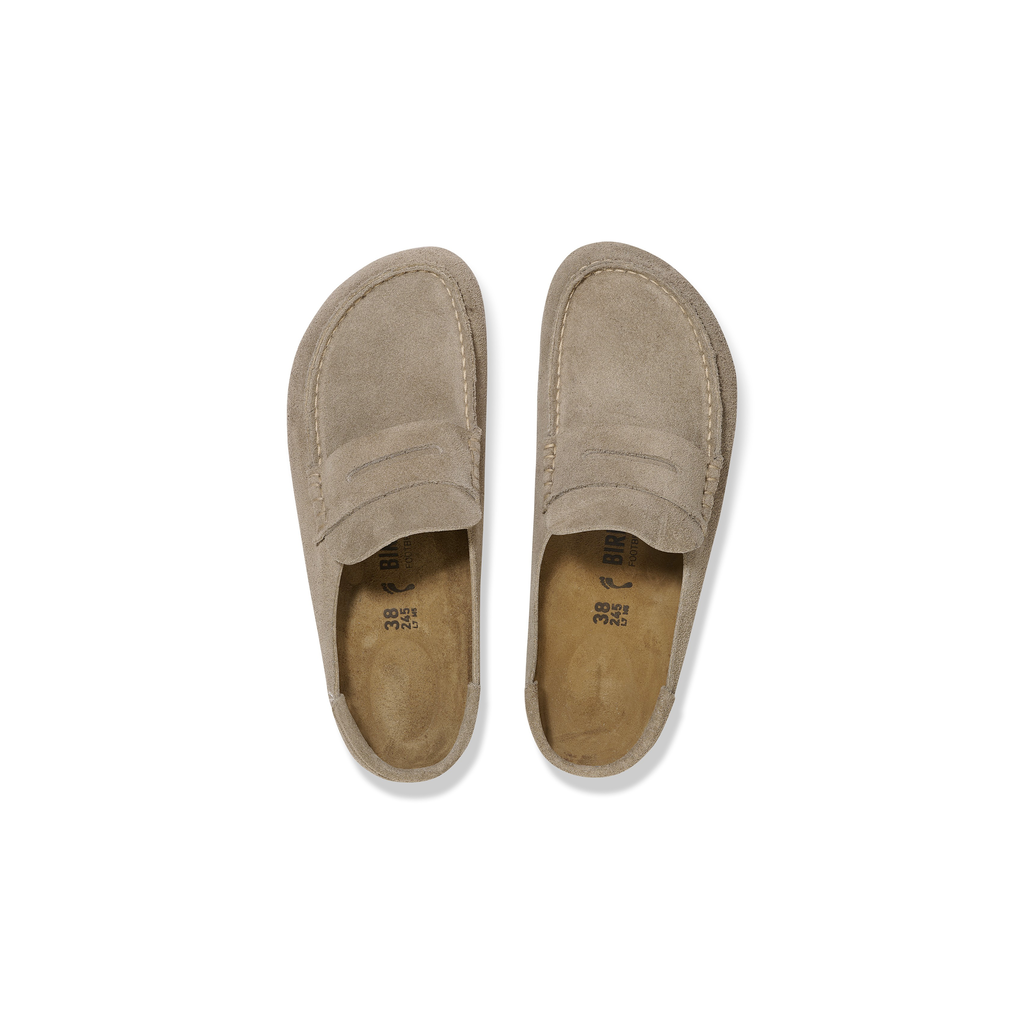 Naples Wrapped Taupe BG Suede Leather Clogs