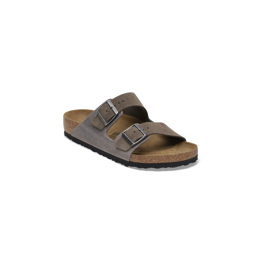 Arizona Concrete Grey Suede/Oiled Leather Sandals