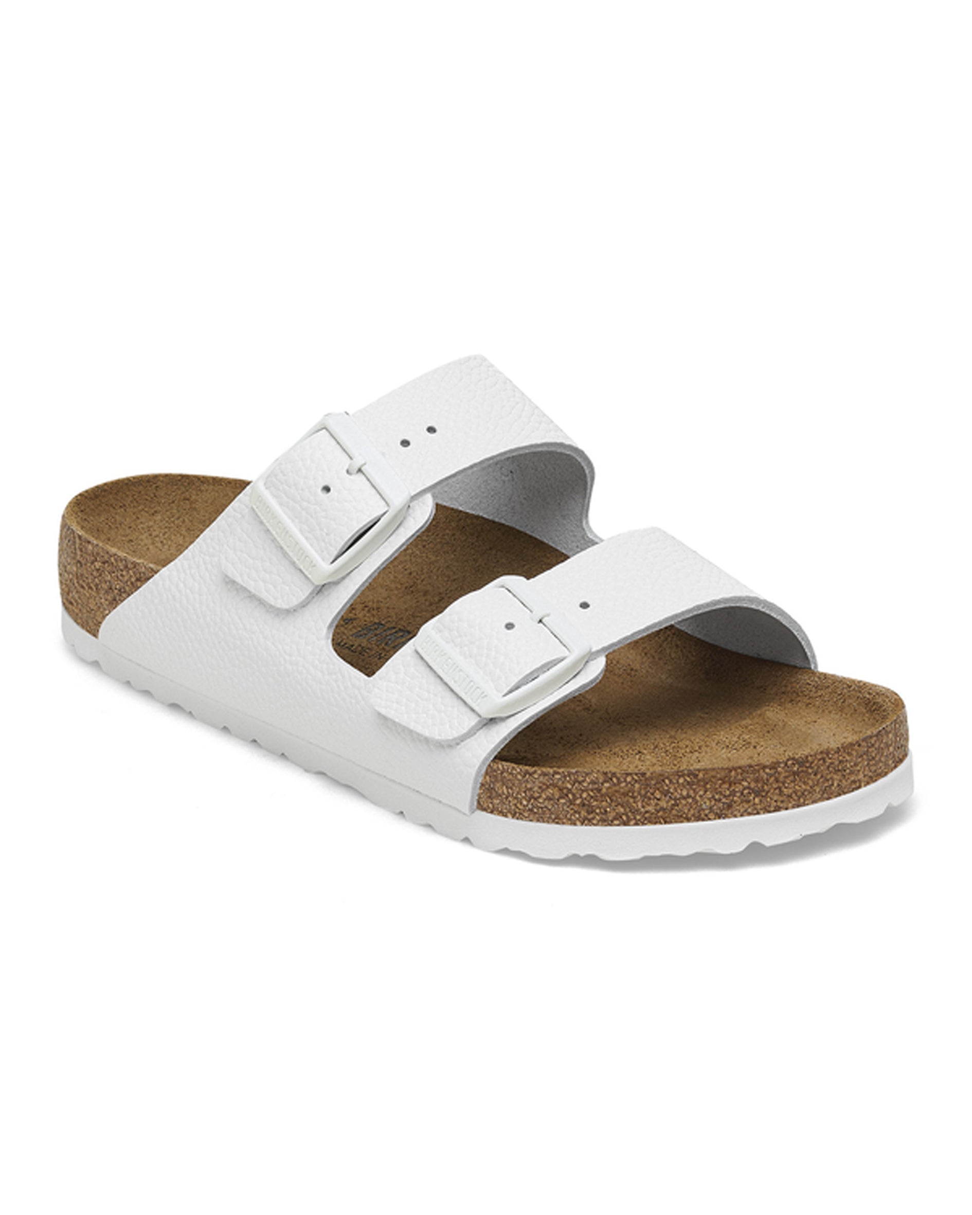 Arizona White Leather Sandals