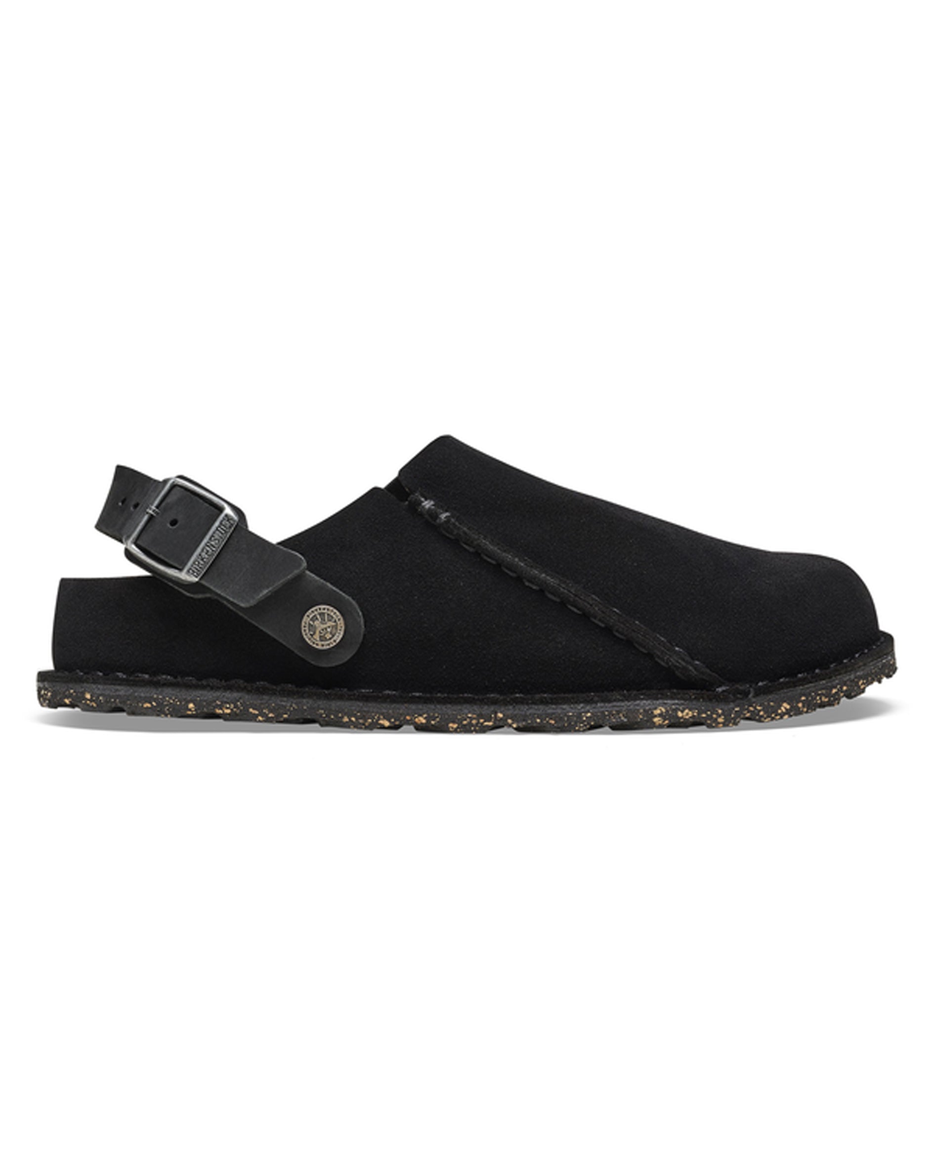 Lutry Premium Black Suede Leather Clogs