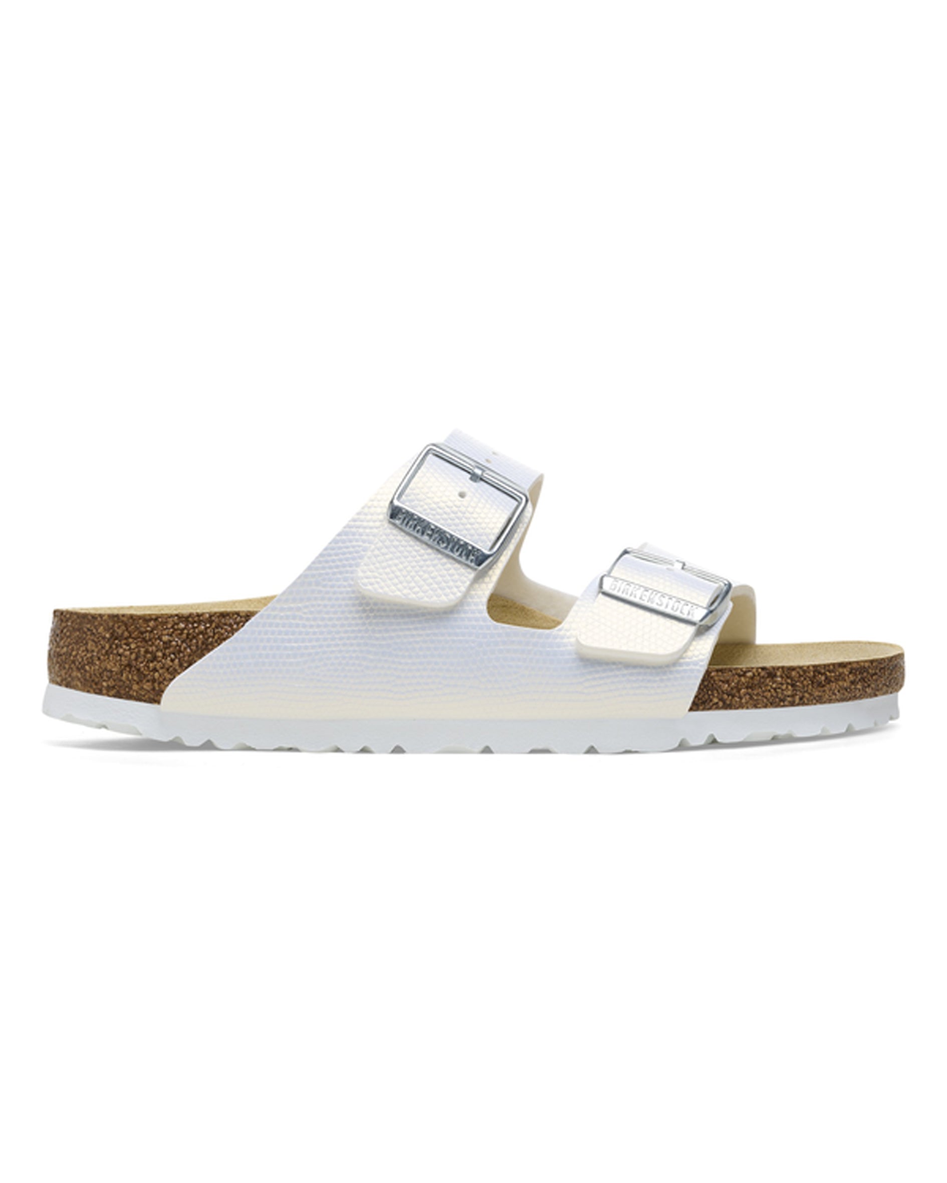 Arizona Shiny Lizard White Birko-Flor Sandals